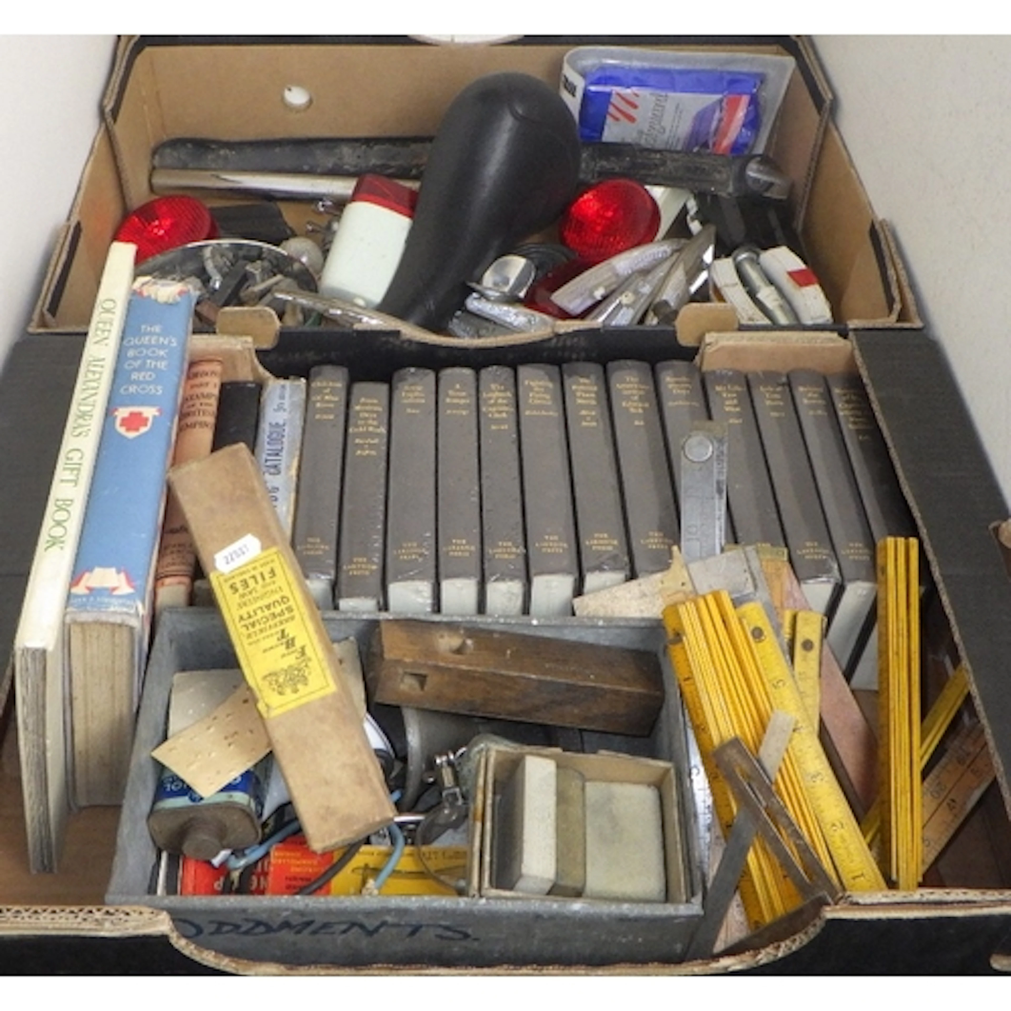 A qty of misc bicycle parts / accessories together with book...