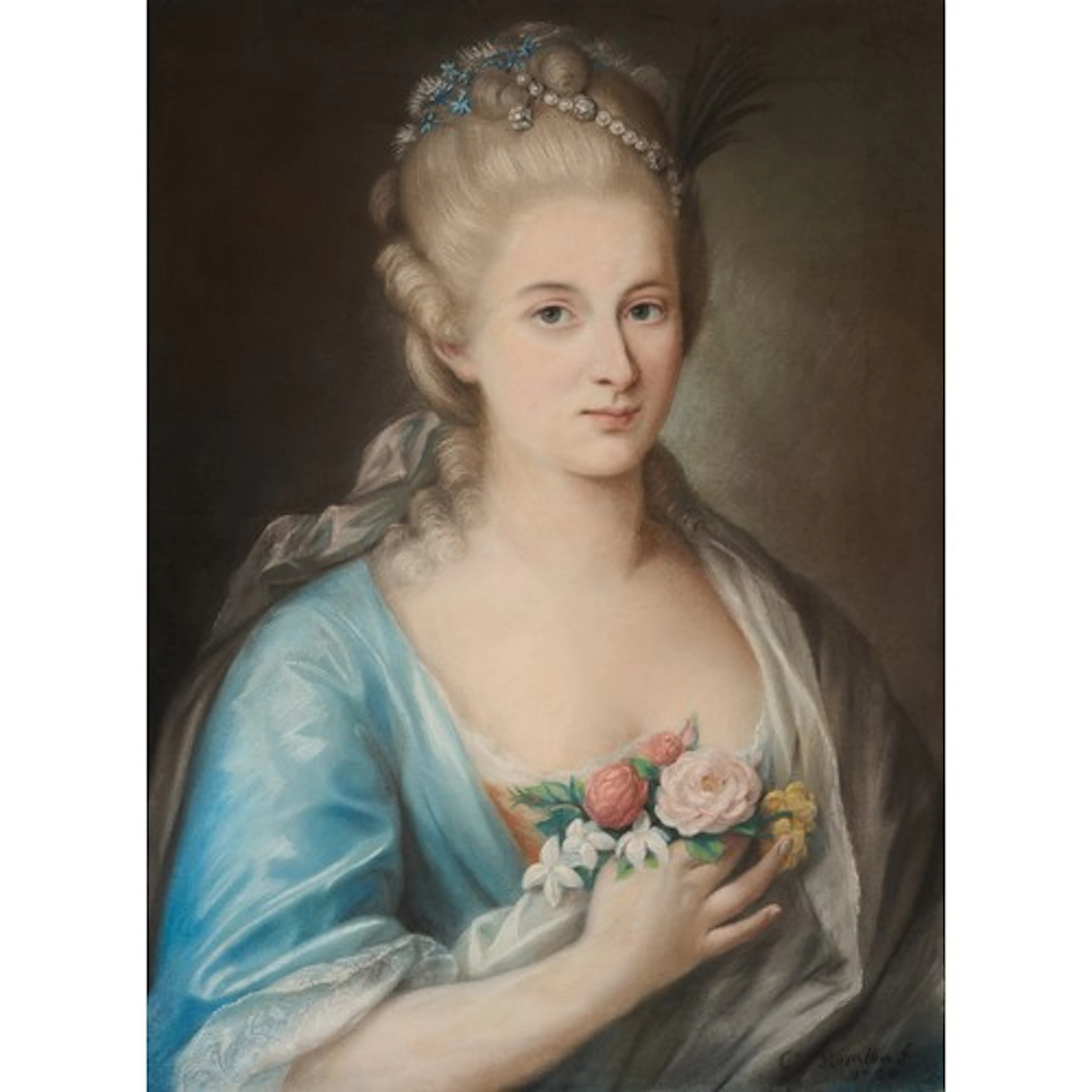 After Rosalba Carriera (Italian, 1673-1757), portrait of a l...
