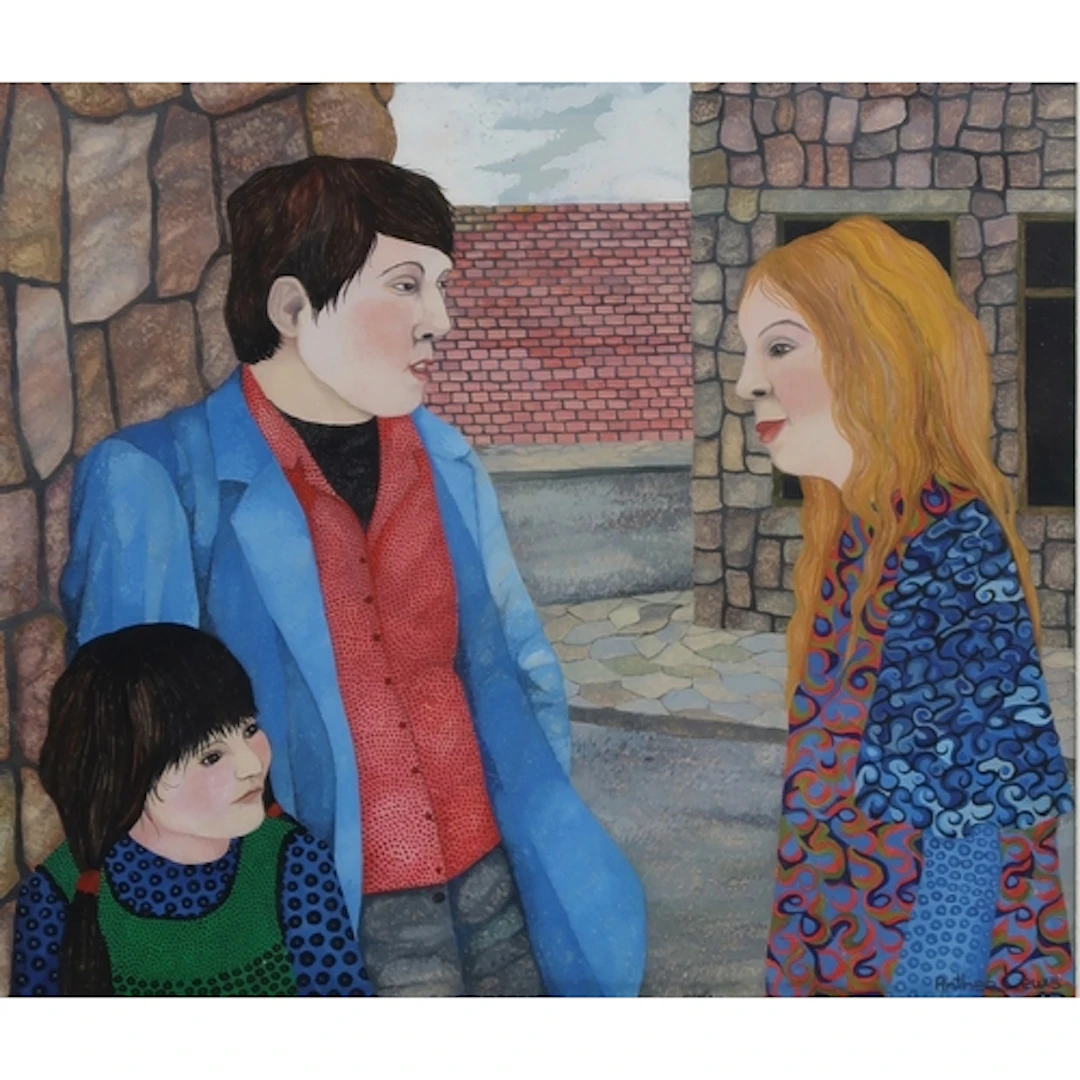 ANTHEA LEWIS RSW (SCOTTISH b.1948) STREET CORNER  ...