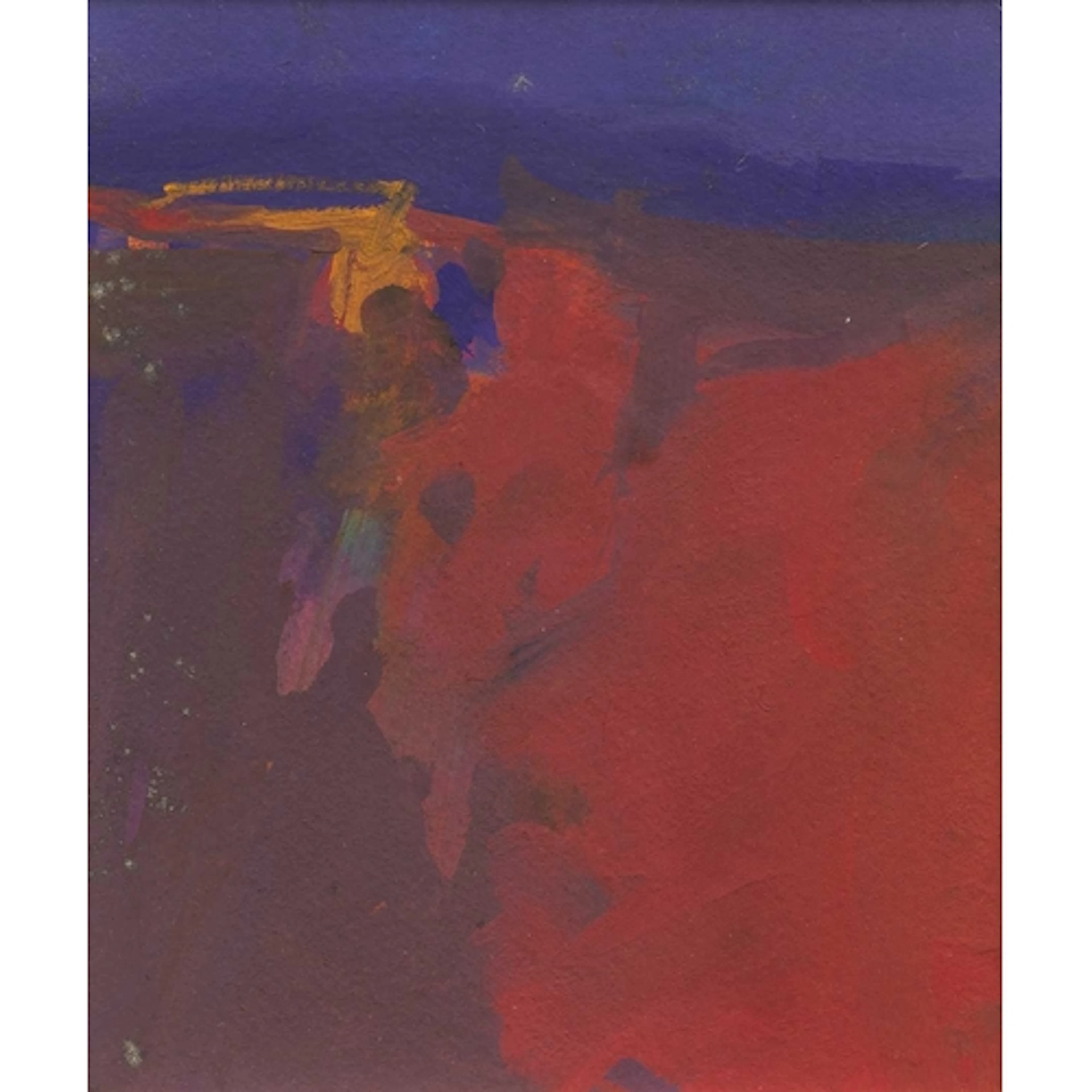 § John MILLER (1931-2002) Cornish Landscape Gouache, stamp s...