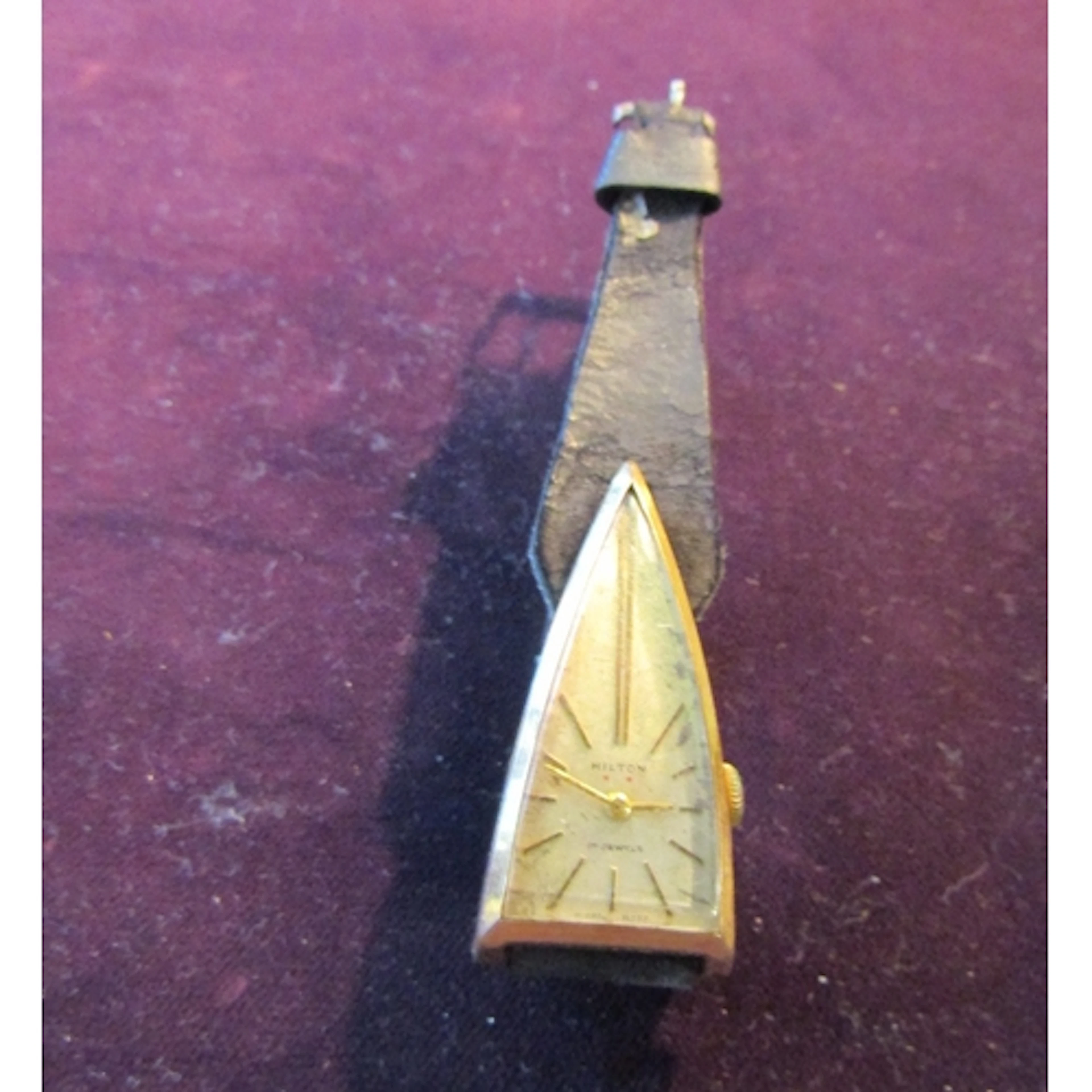 Unusual Vintage Lady's Triangular Form Swiss Made Watch by H...