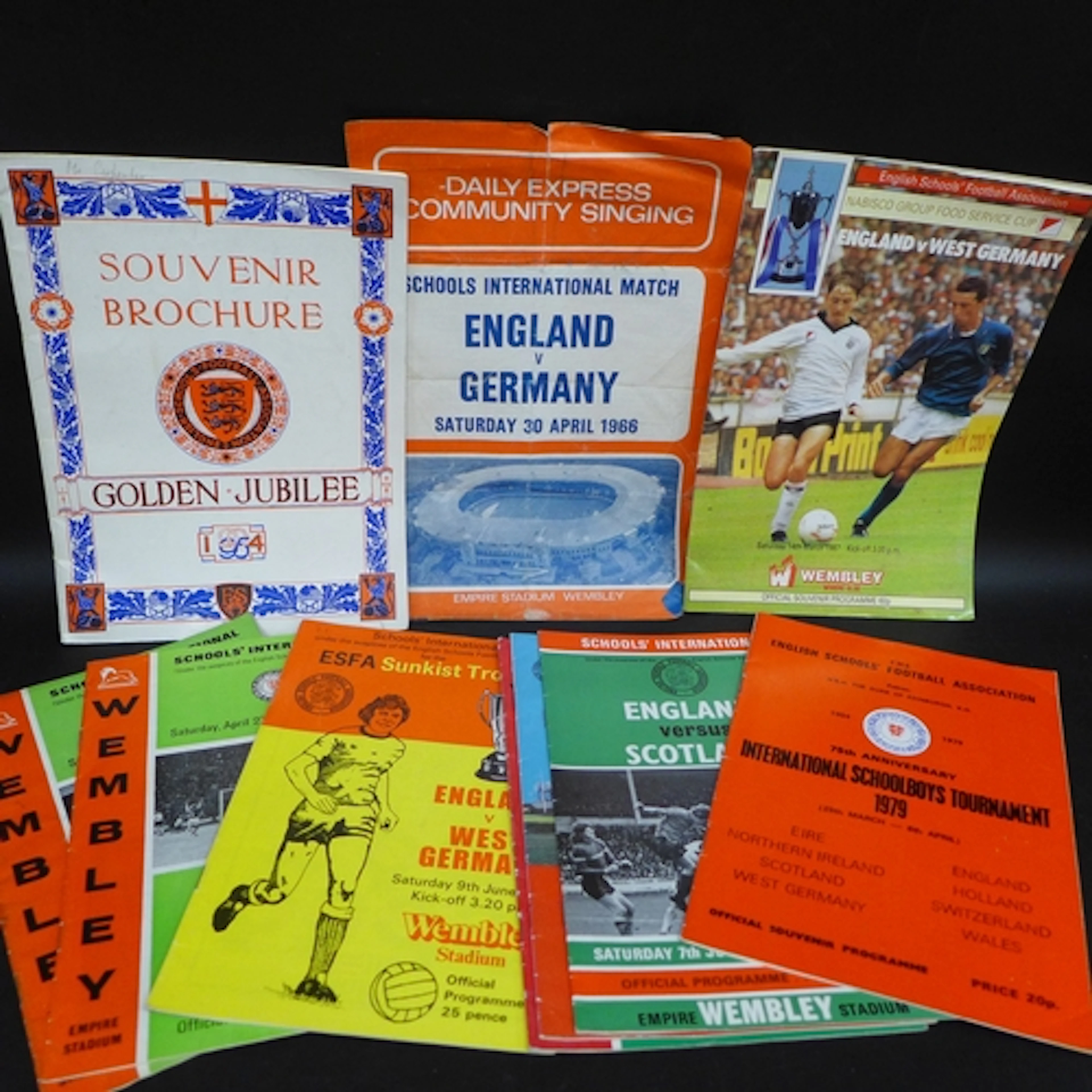 Football memorabilia; a collection of Schoolboy Internationa...