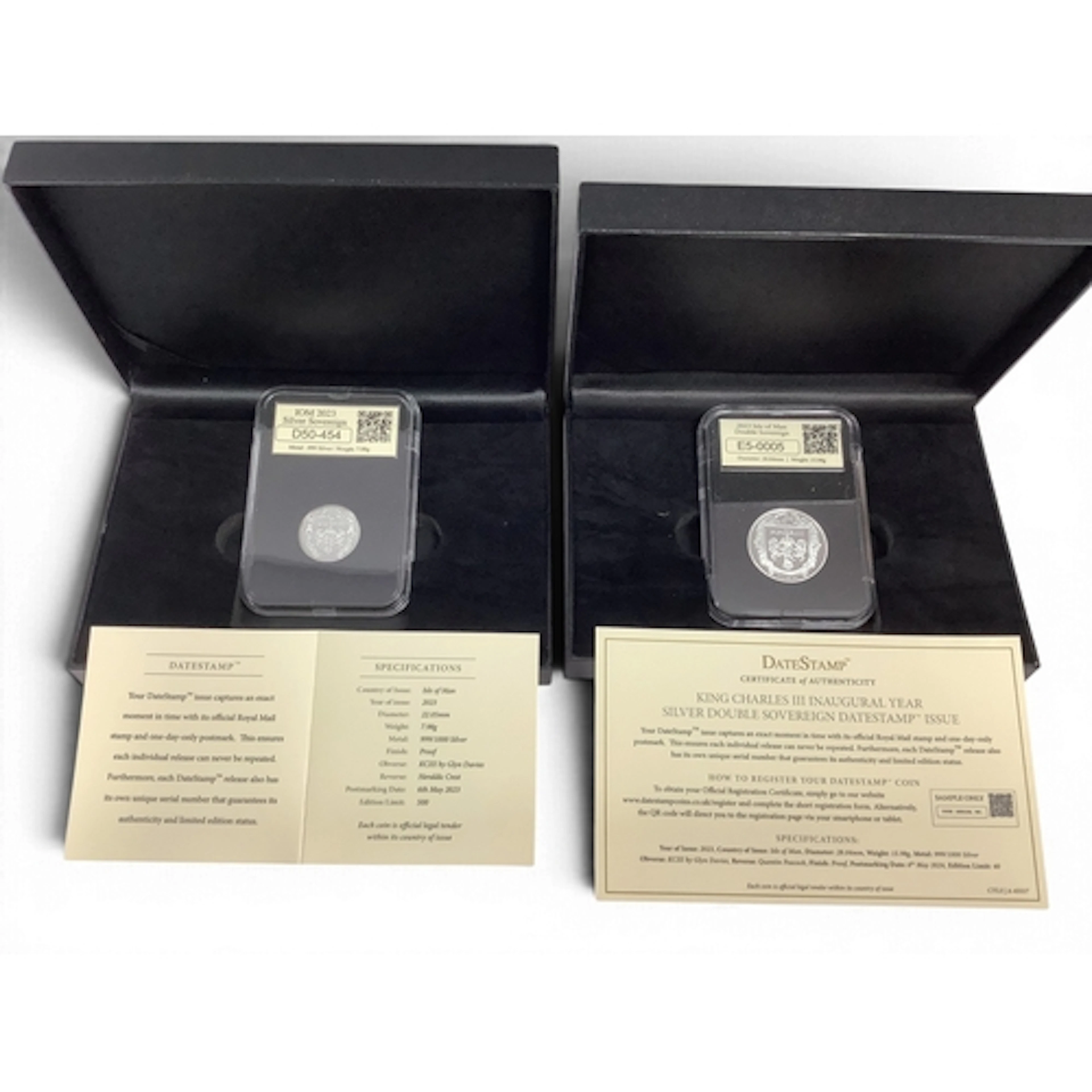 2023 Isle Of Man King Charles III Fine Silver Proof Double S...
