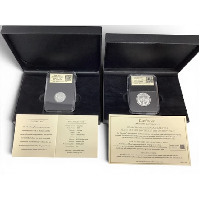 2023 Isle Of Man King Charles III Fine Silver Proof Double S...