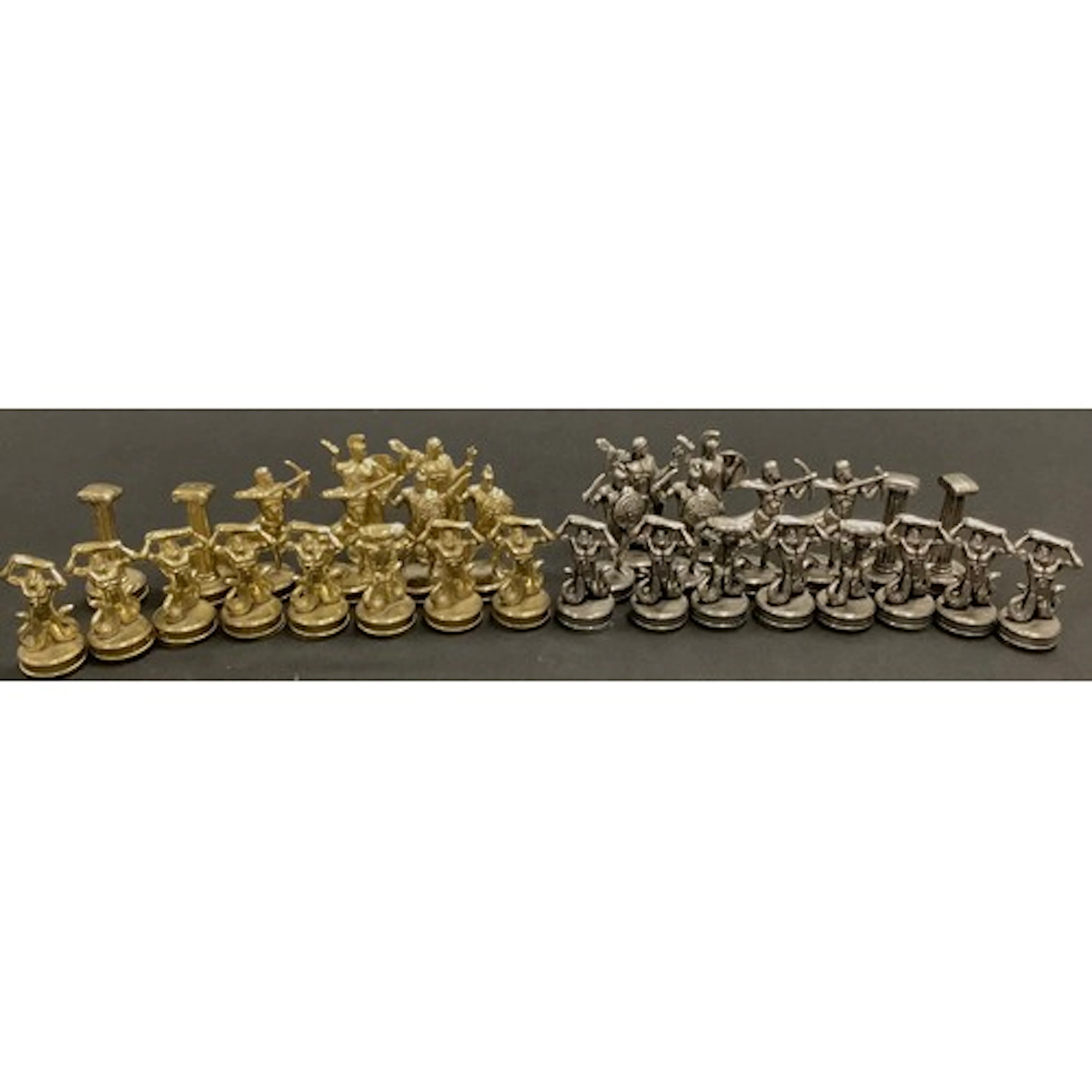 A chess set, the pieces as figures from ancient Greek mythol...