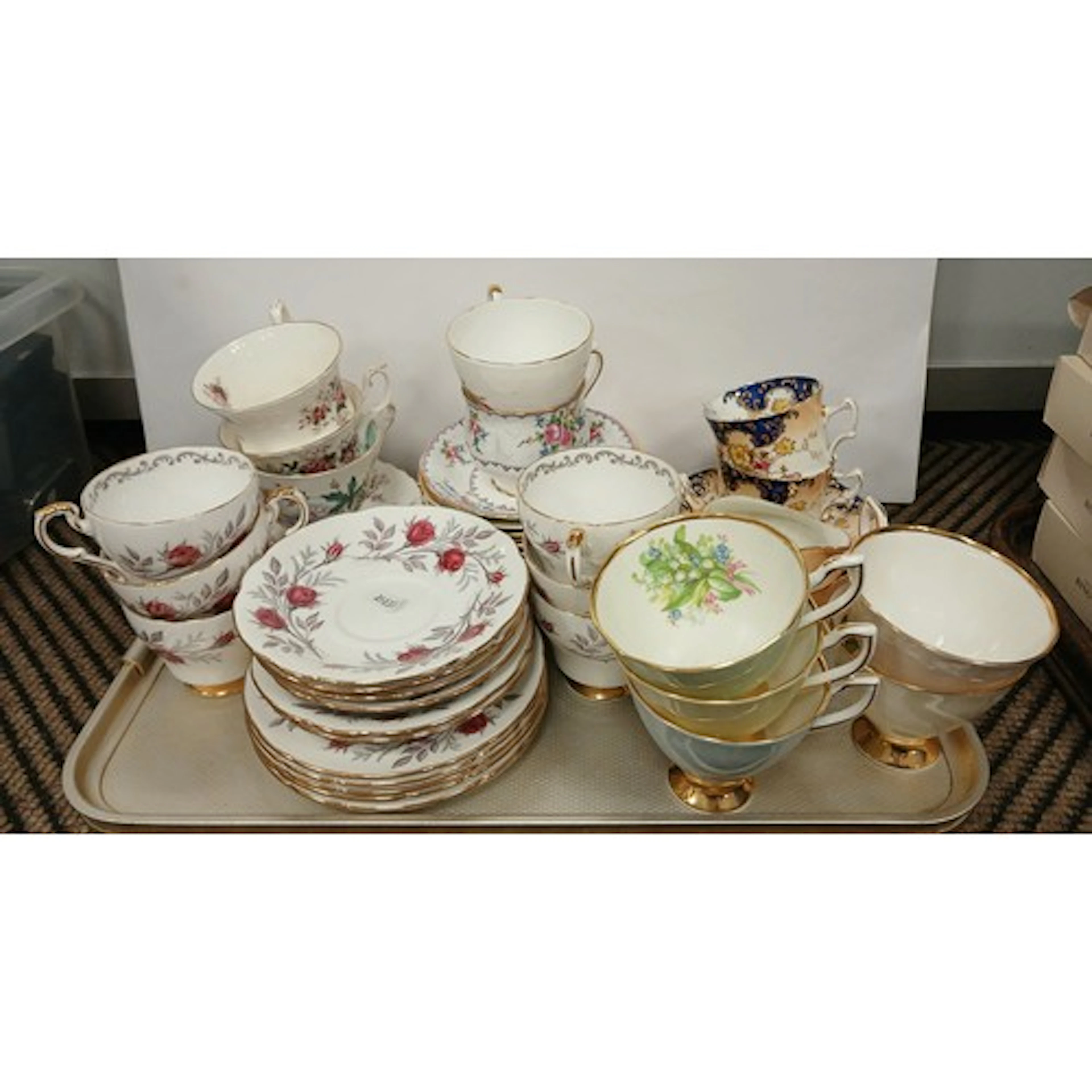 Royal Albert Lavender Rose pattern part teaset, Paragon and ...