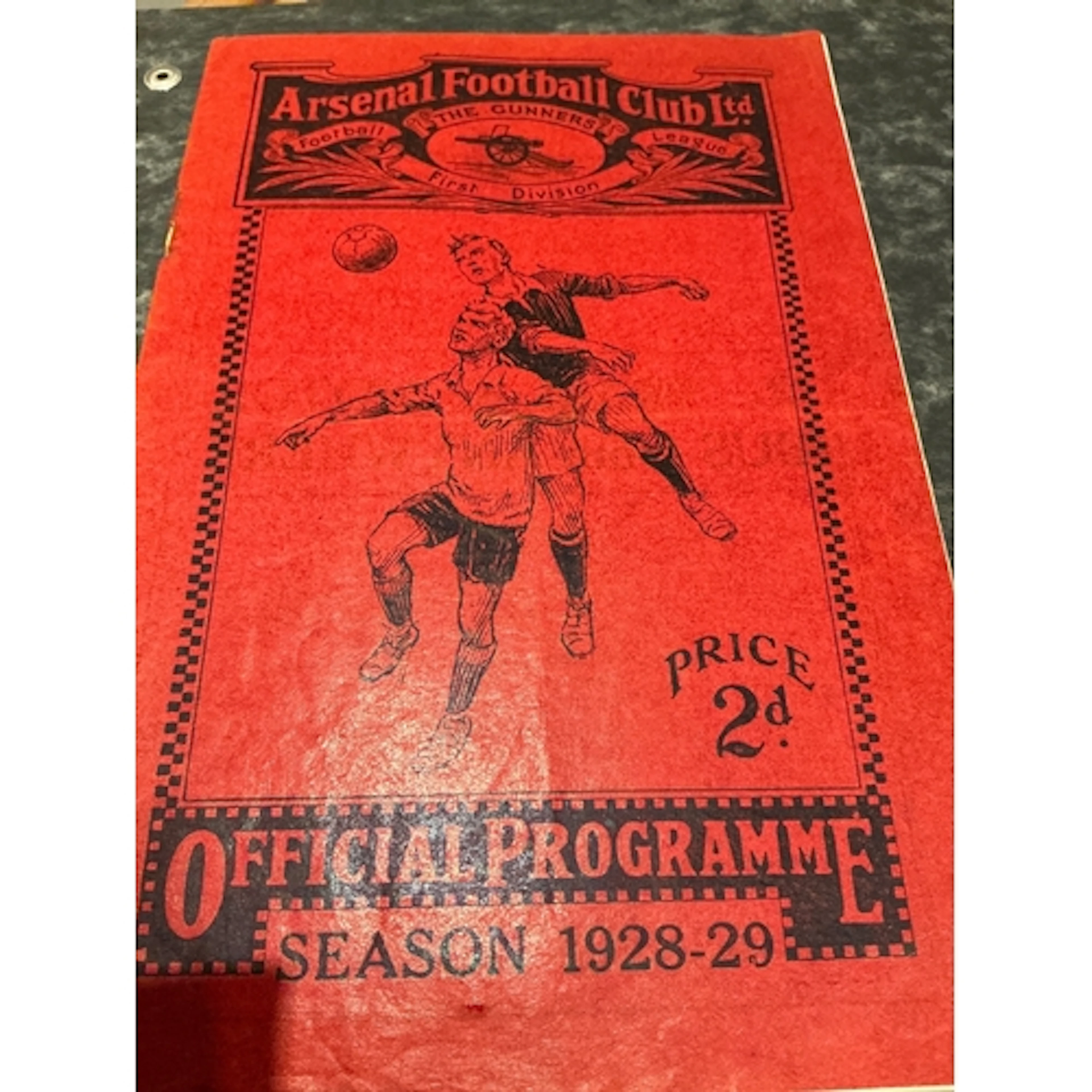 1928 - 1929 Arsenal v Birmingham Football Programme: Good co...
