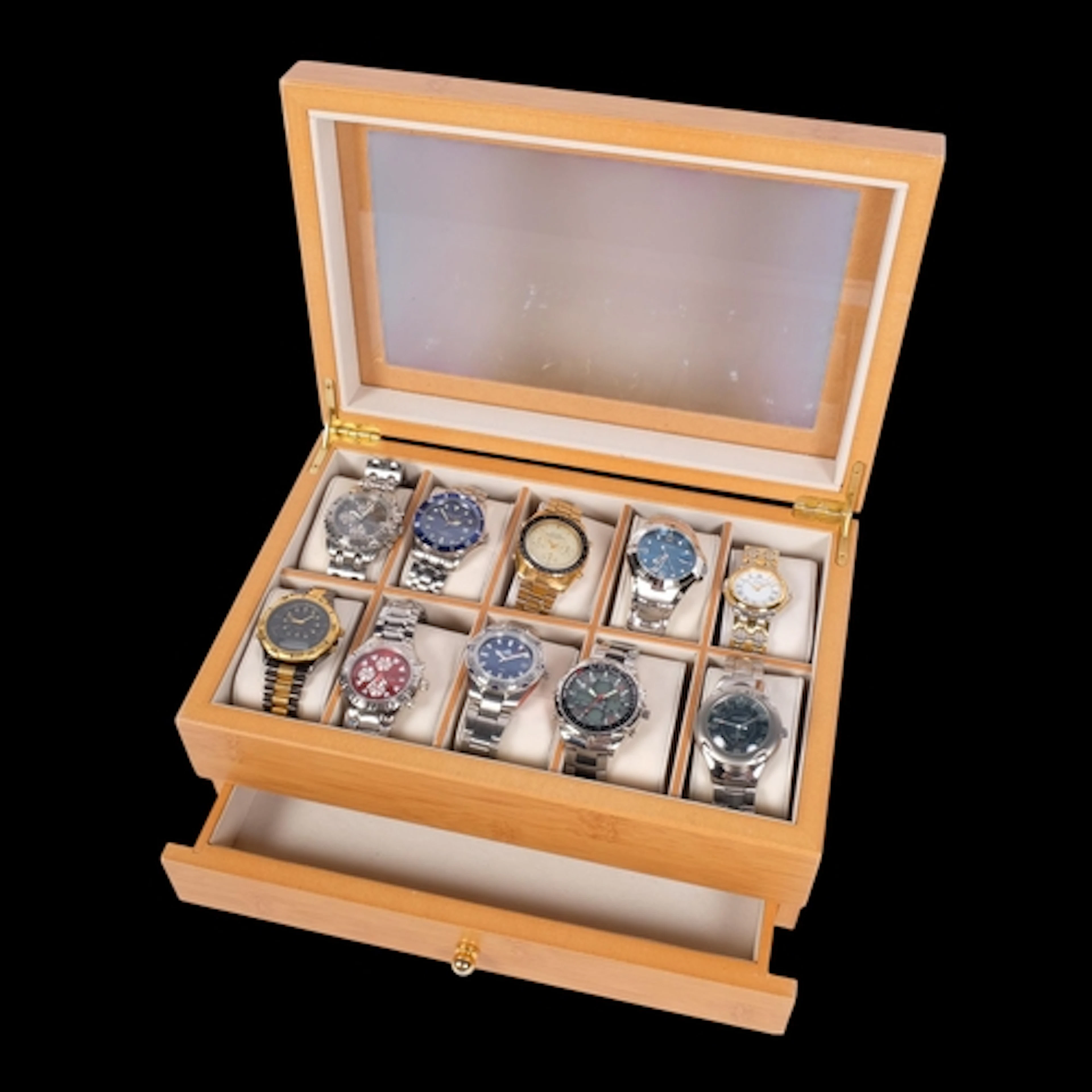 A collection of various gent's quartz wristwatches, includin...