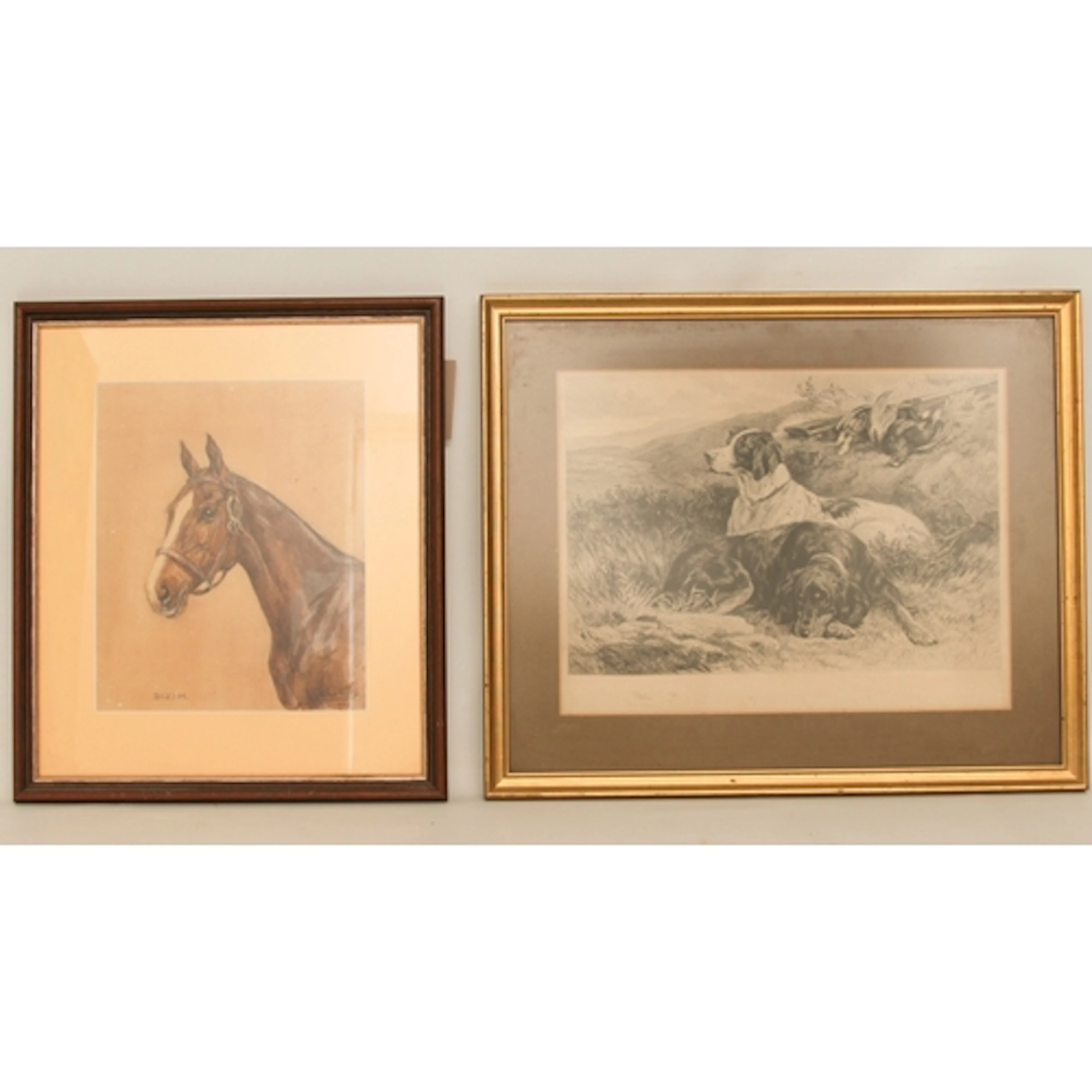 Two framed and glazed pictures - 1. Diana Keyes (1910-1983) ...
