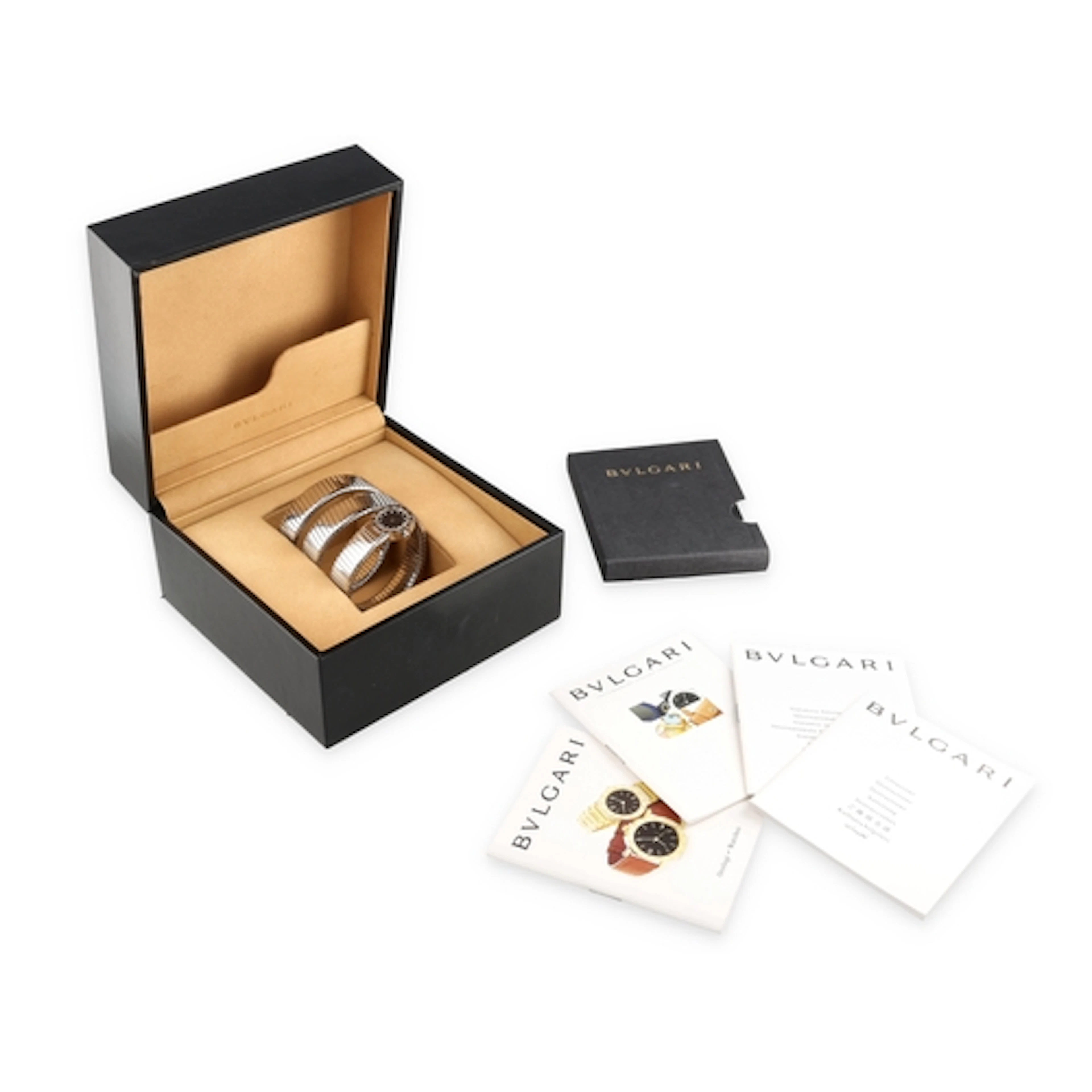 BVLGARI TUBOGAS SERPENTI QUARTZ LADIES WATCH With black dial...