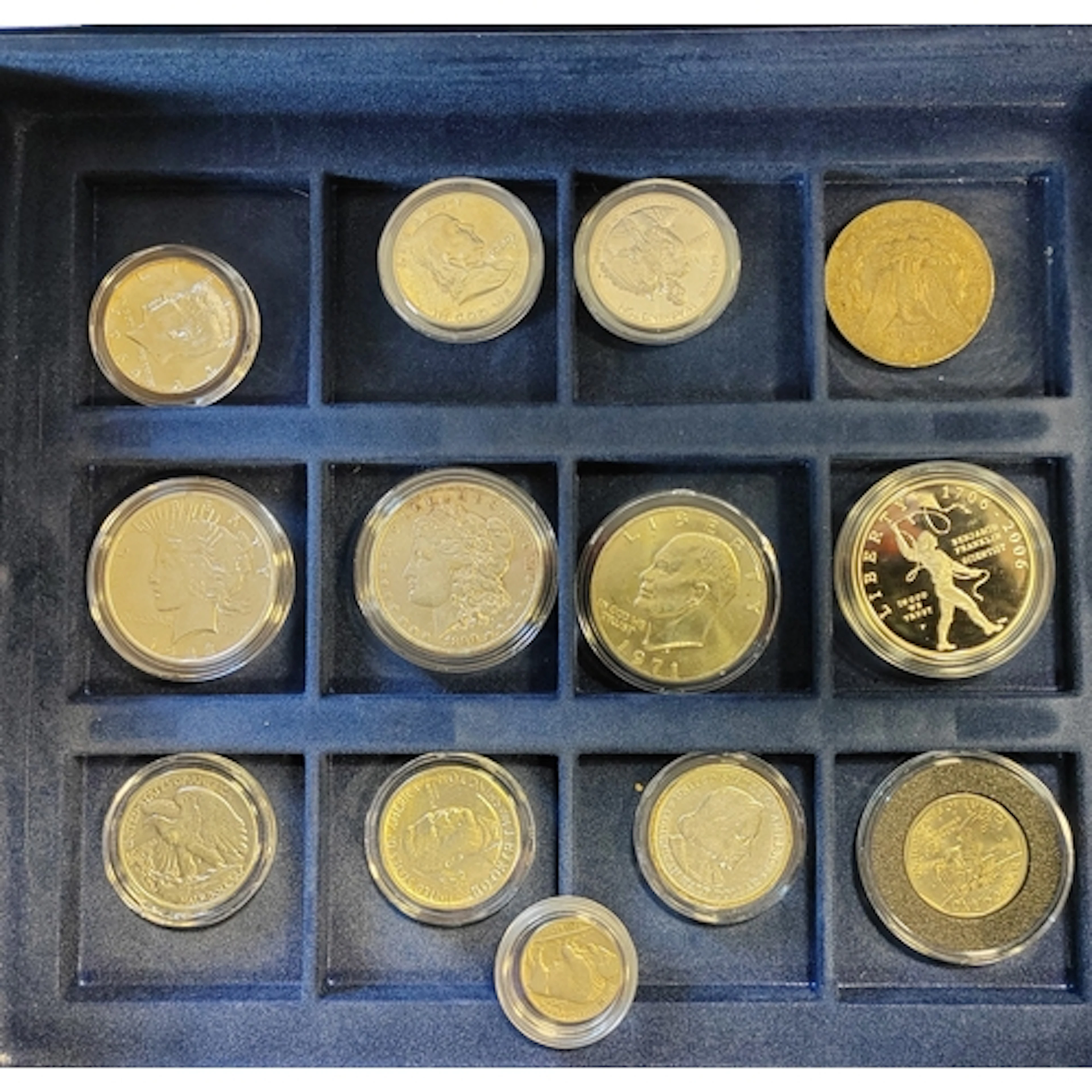 USA. Collection with United State Mint 2005 50 State Quarter...