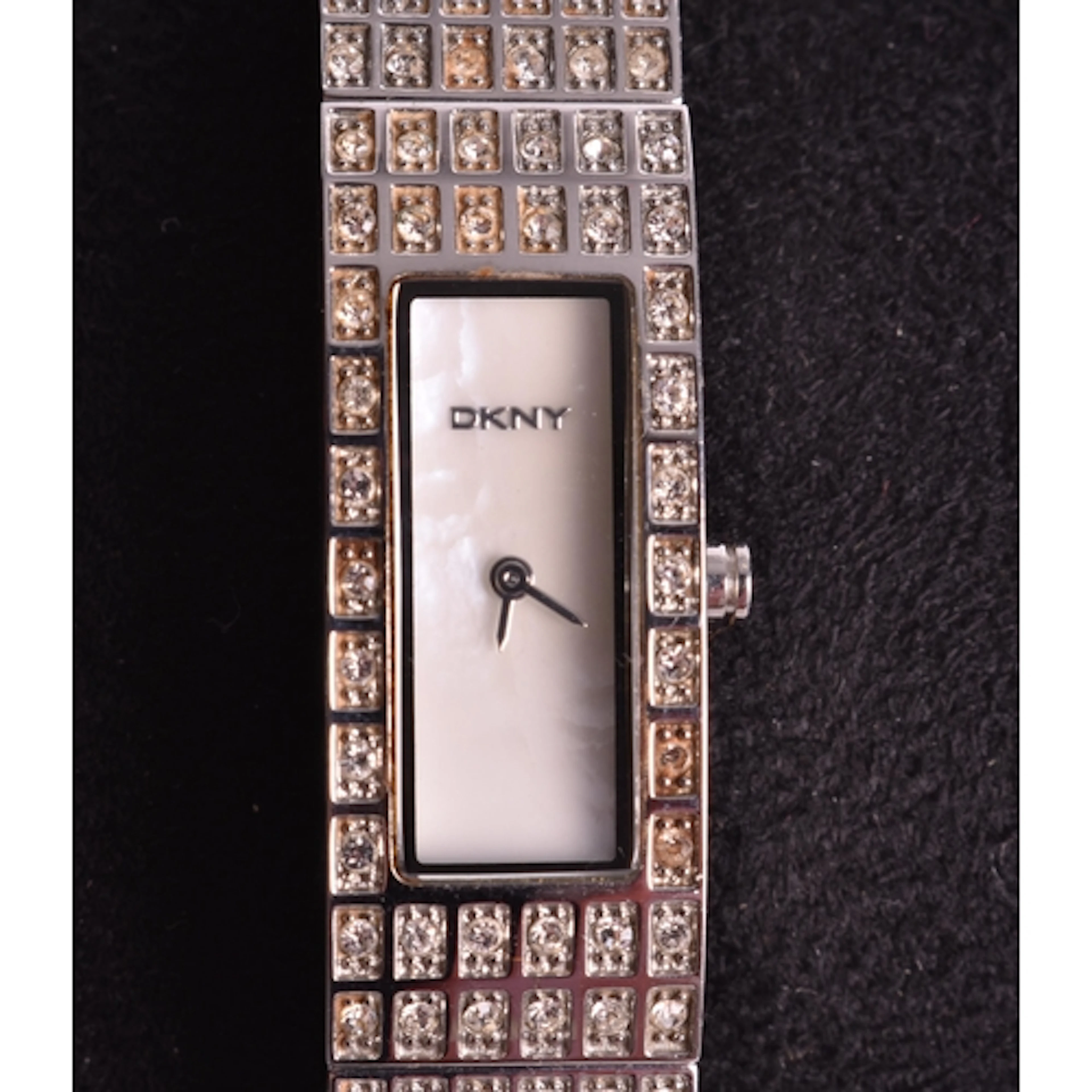 A Boxed DKNY Ladies Dress Watch with a Rectangular Dial and ...