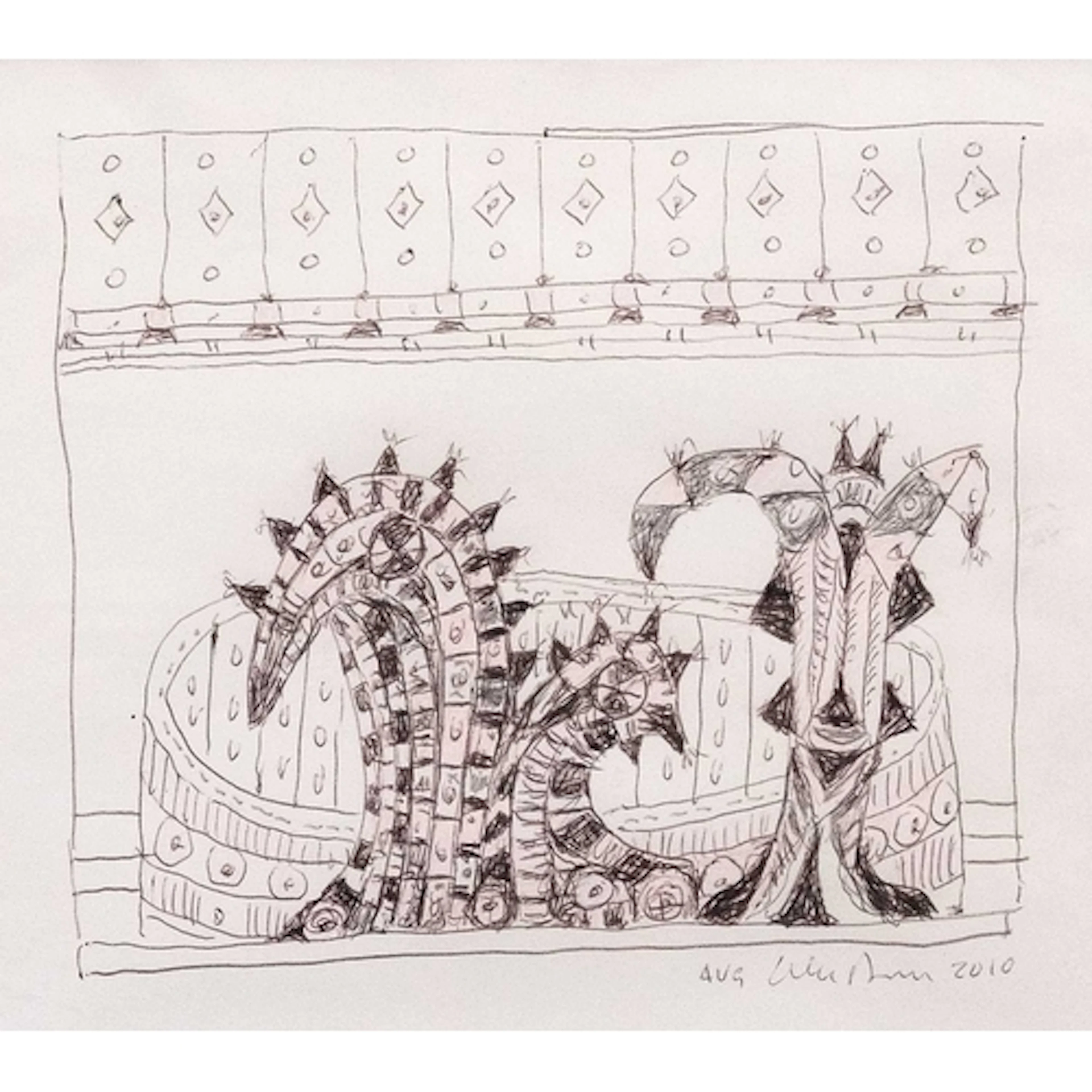 § Alan DAVIE (1920-2014) Untitled (2010) Mixed media on pape...