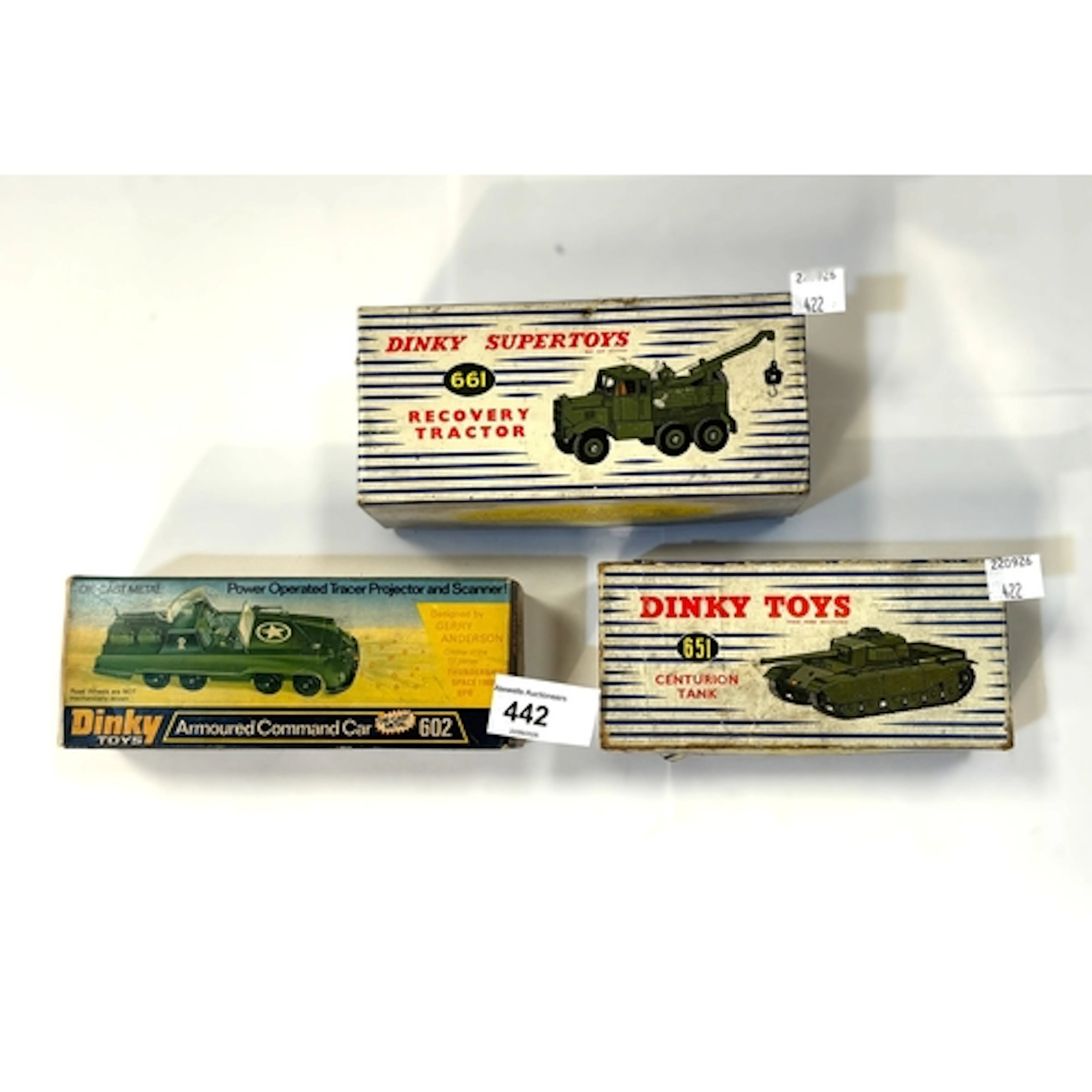 Dinky Toys & Supertoys 651 Centurion Tank, 661 Recovery ...