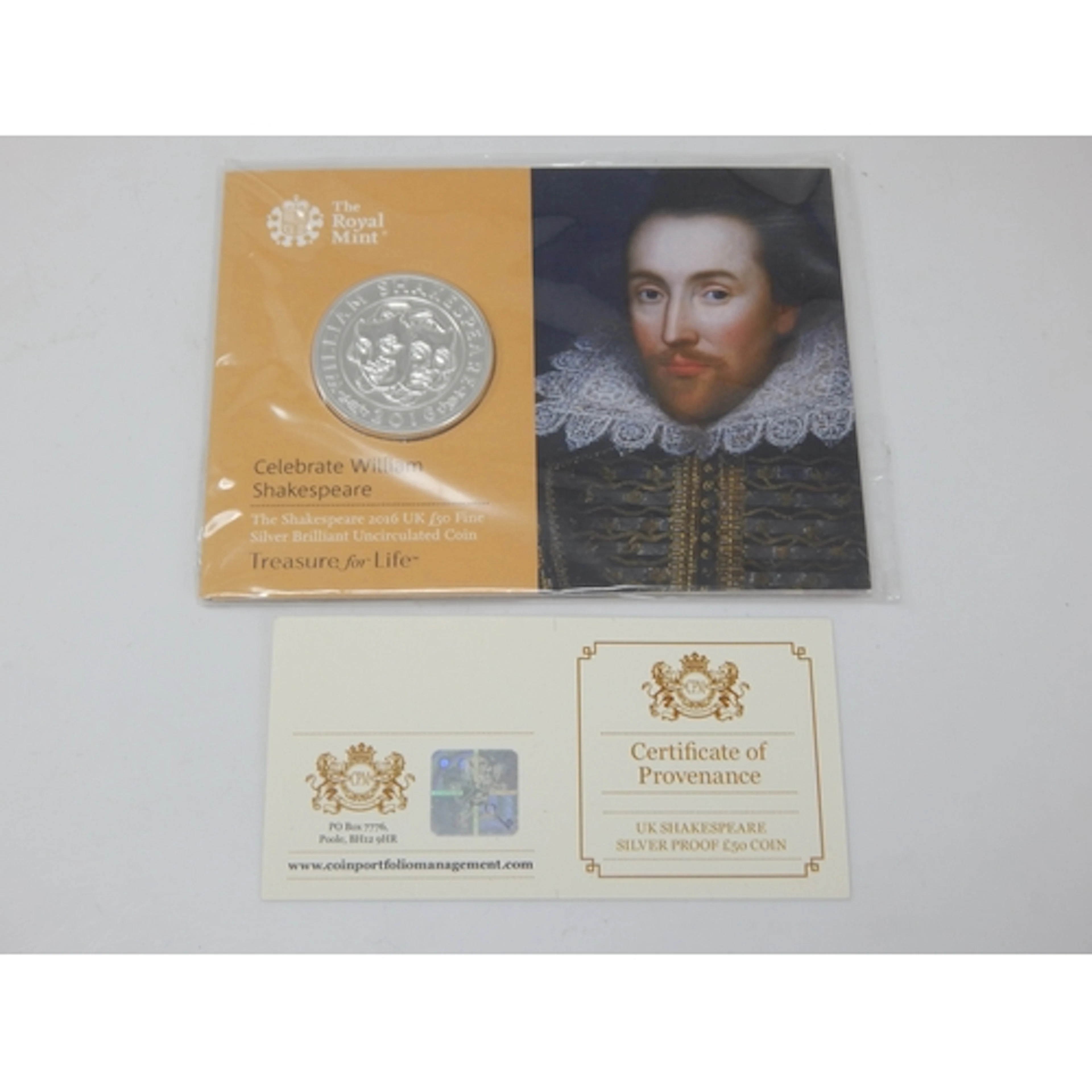 Royal Mint 2016 UK Fine Silver Brilliant Uncirculated Shakes...