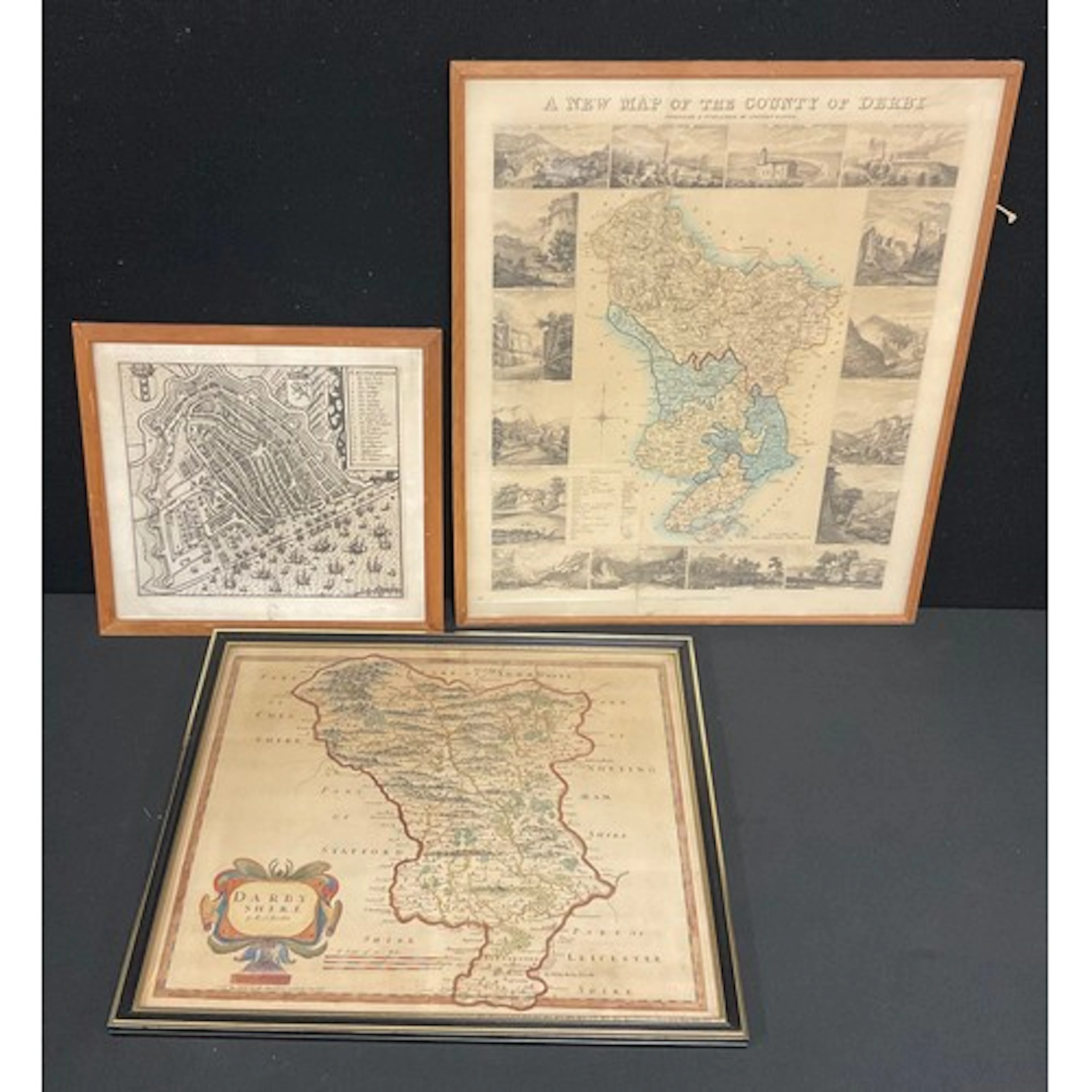 Maps - Robert Morden (c. 1650-1703), two-page county map of ...