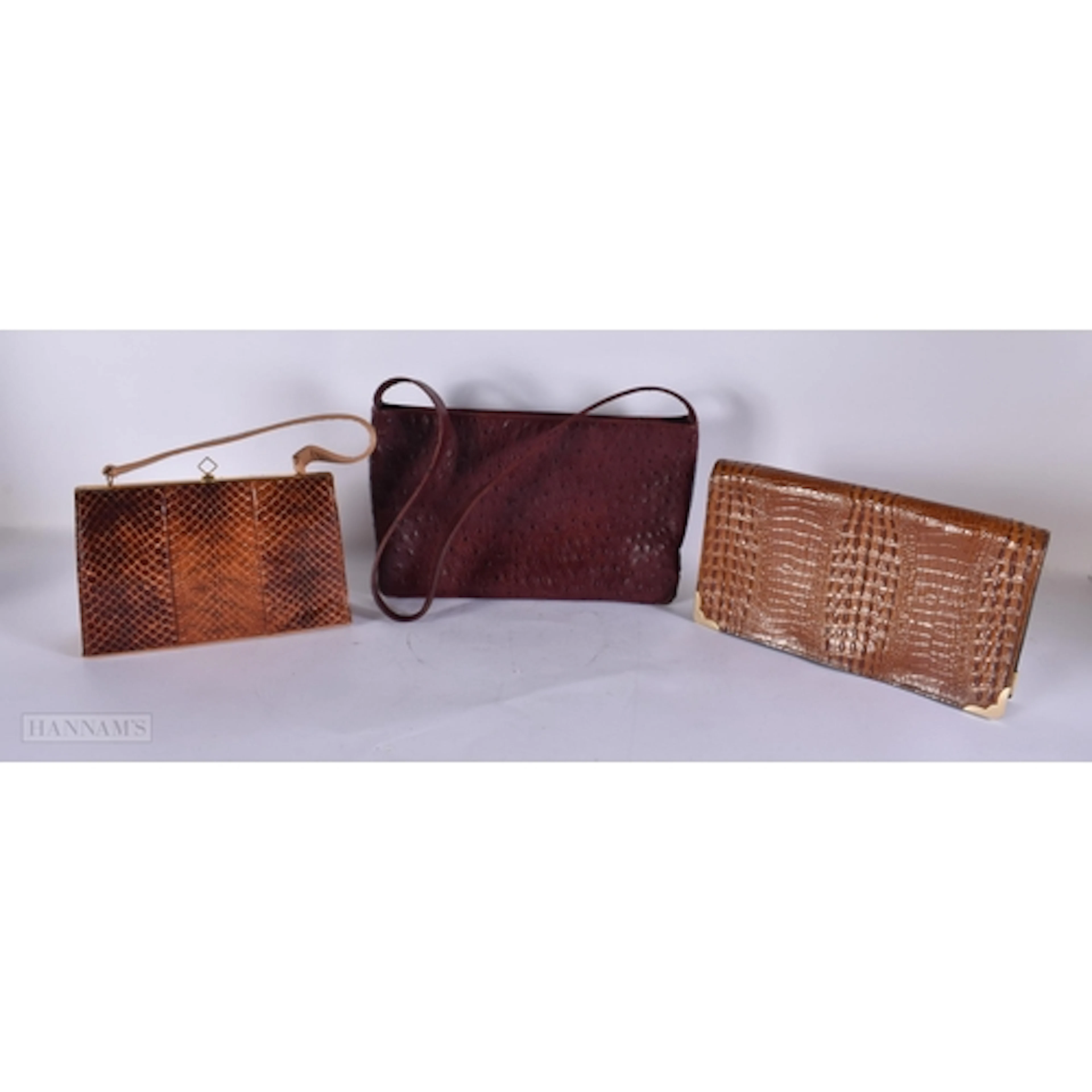 THREE DESIGNER HANDBAGS. (3)