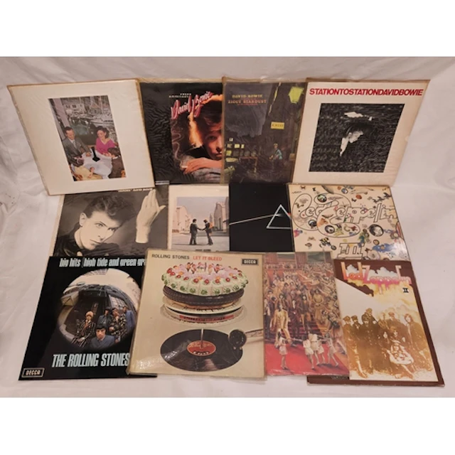 Records/Vinyl incl. David Bowie: Heroes, Young Americans, Zi...