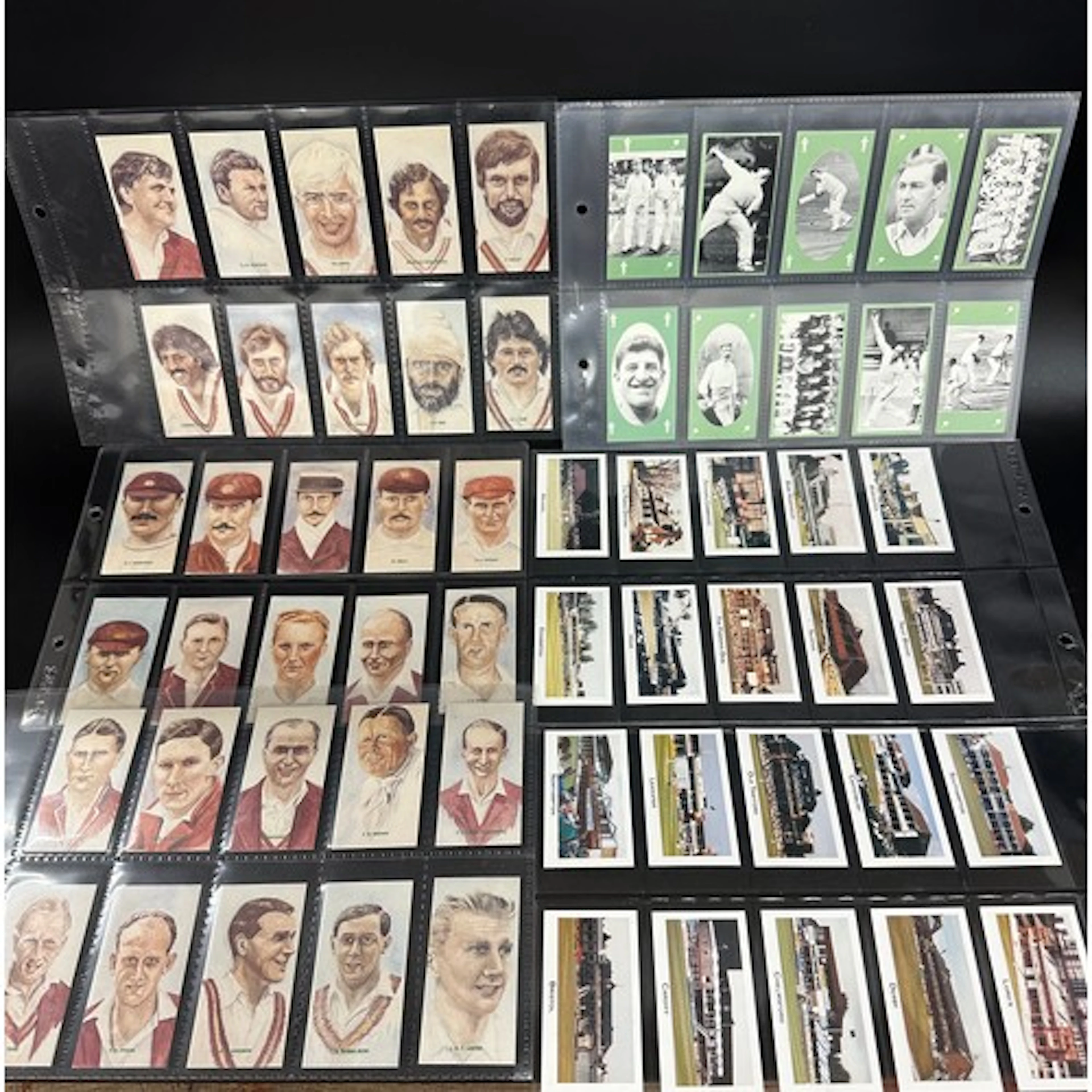 Seven cricket related Trading/Cigarette card sets, a complet...