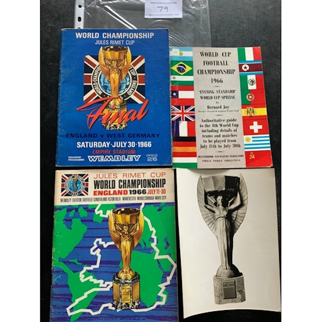 1966 World Cup Final Football programmes: Original very good...