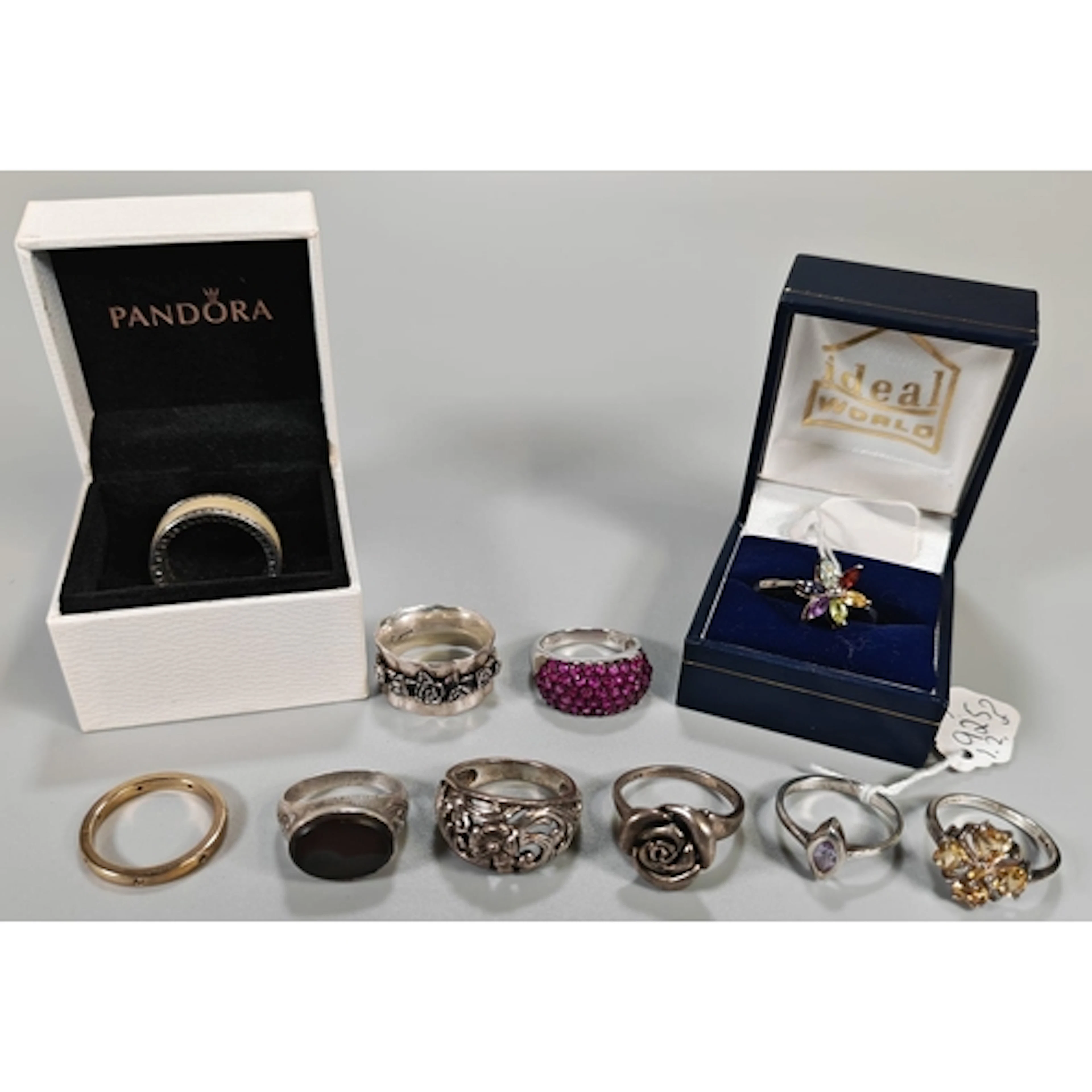 A bag of silver and other dress watches together with a Pand...