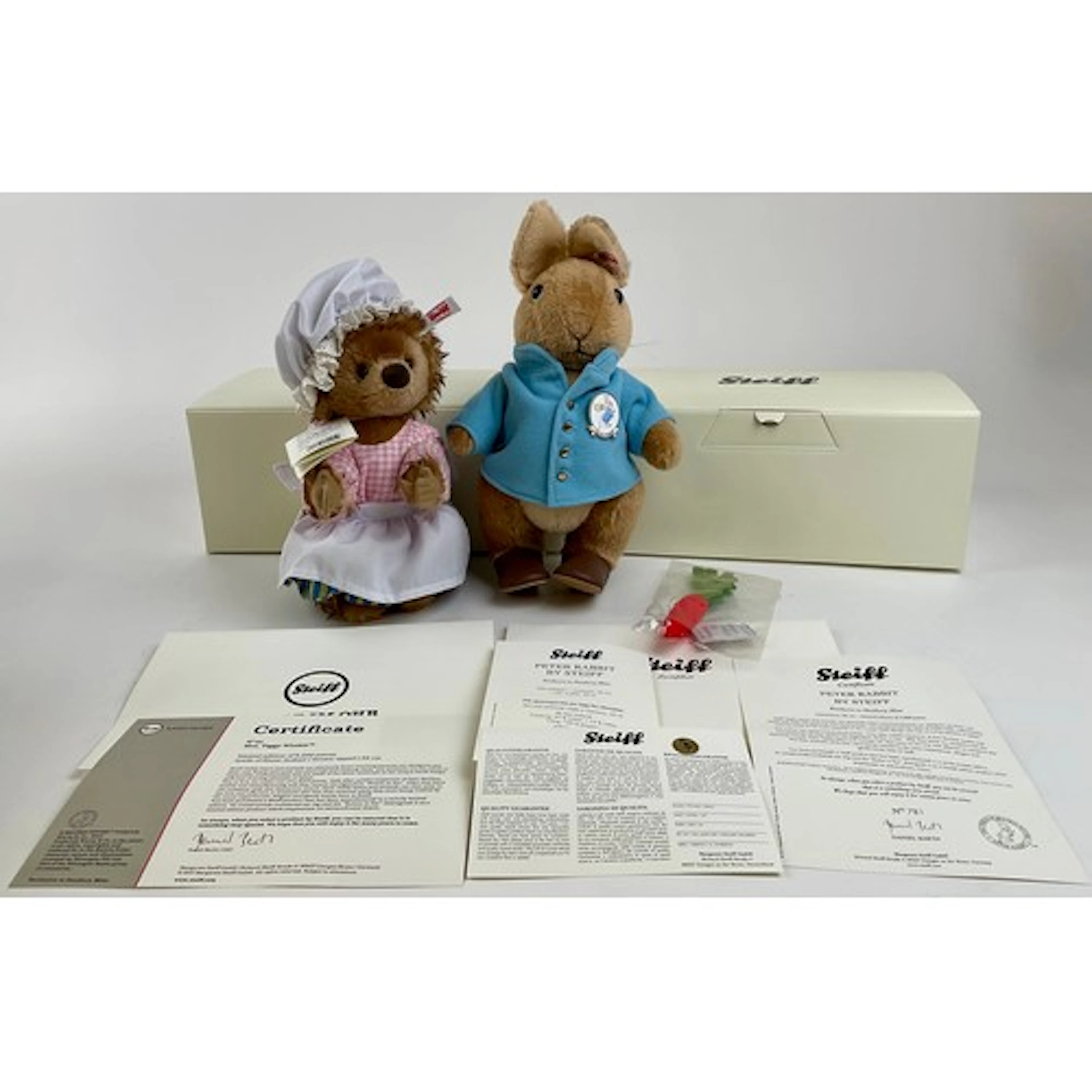 A Steiff Beatrix Potter Mrs Tiggy-Winkle, Danbury Mint Exclu...