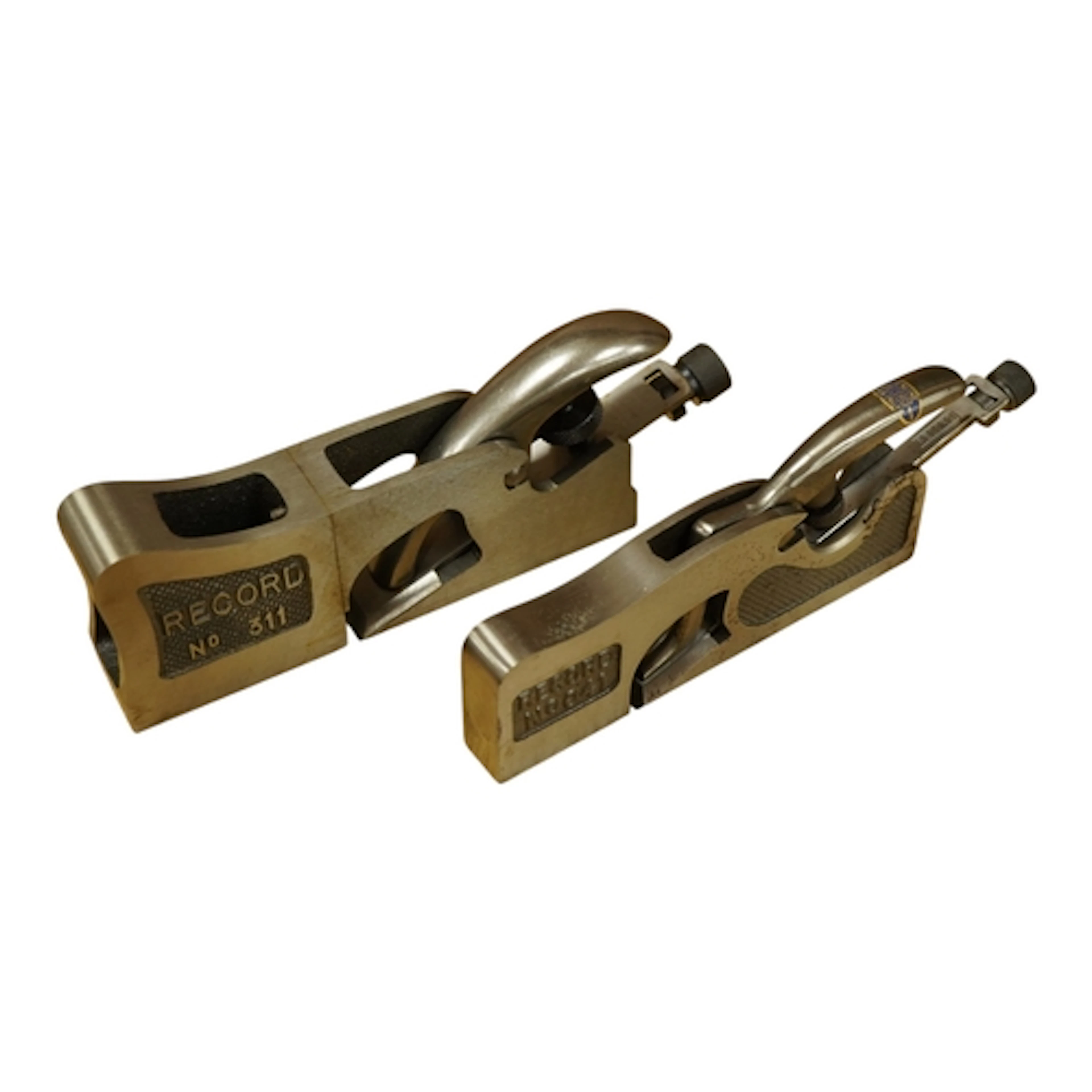 Two Record adjustable shoulder planes; a No.311 with separat...