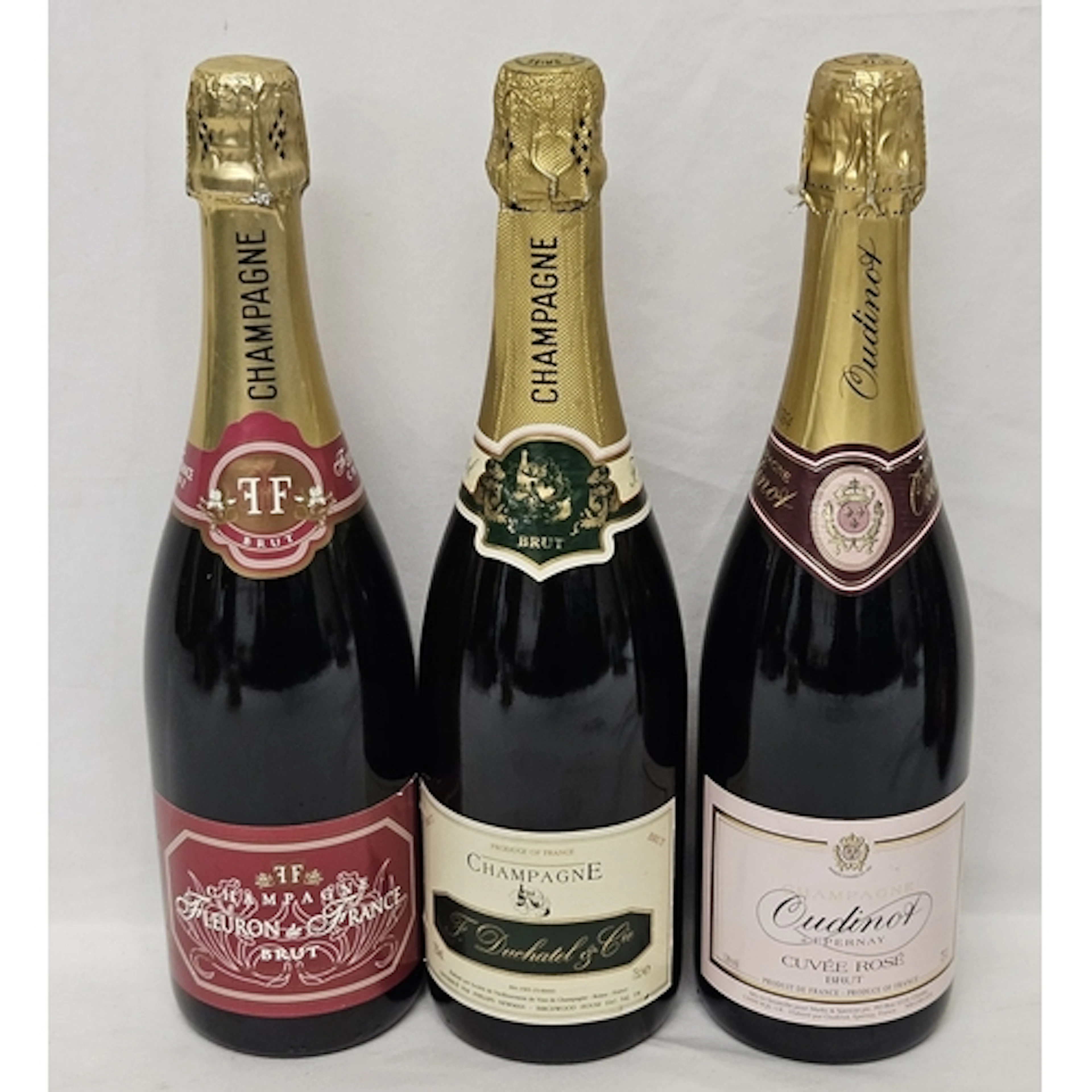 French Champagne x 3 bottles from various vineyards, incl. 1...