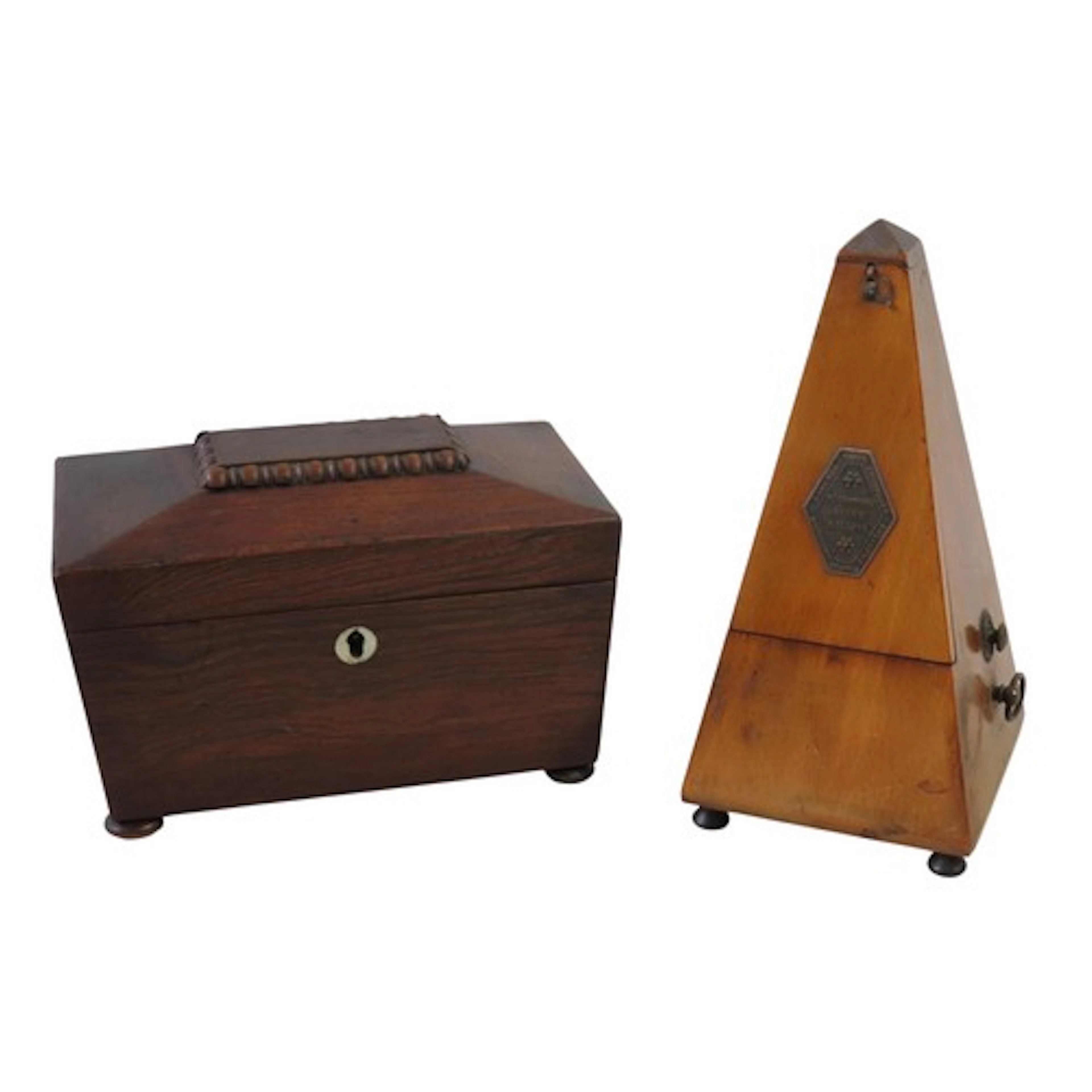 A VINTAGE MAEZEL METRONOME EARLY 20TH CENTURY in an obelisk ...