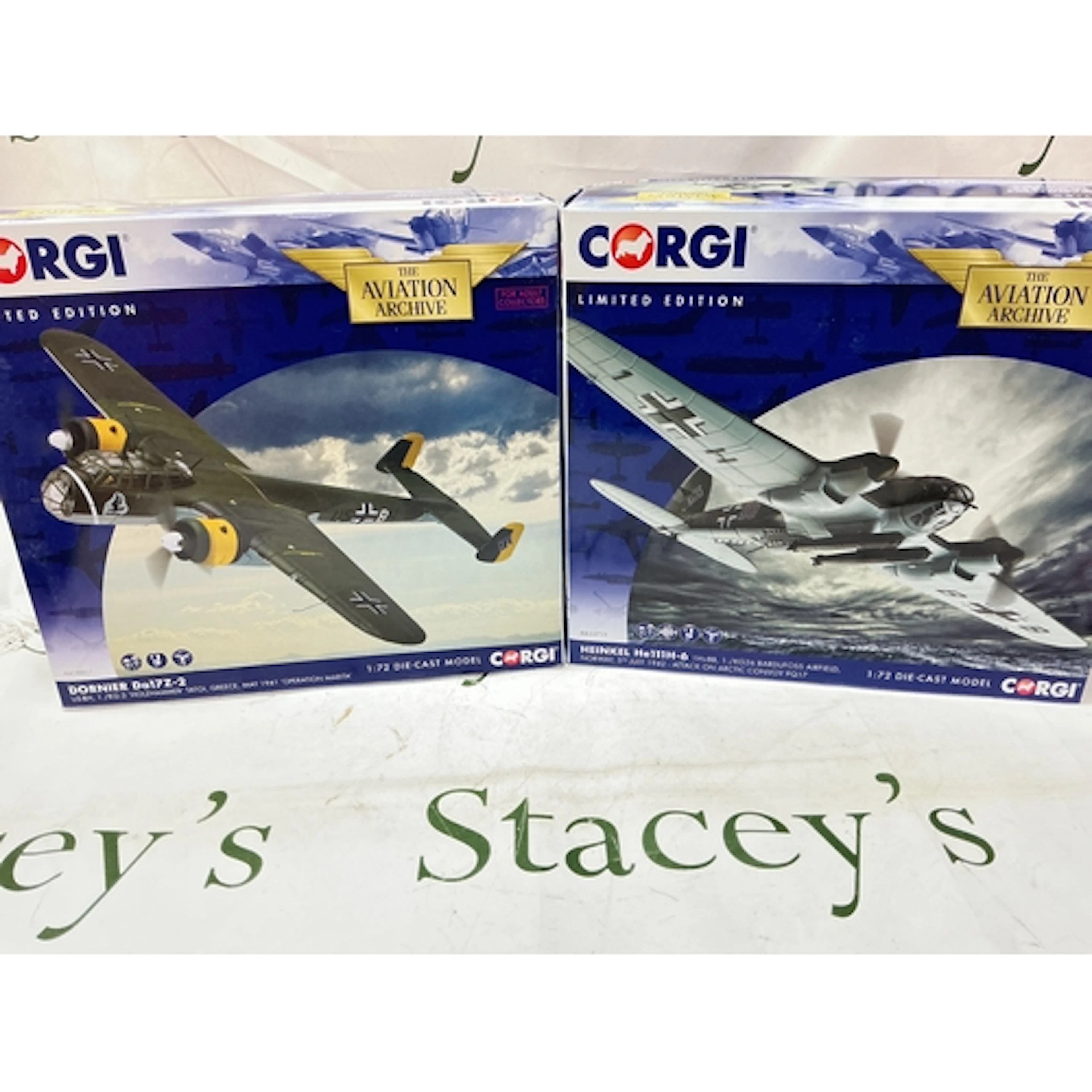 A Boxed Corgi Aviation ArchiveDo17Z-2 #AA38807 And A Heinkel...
