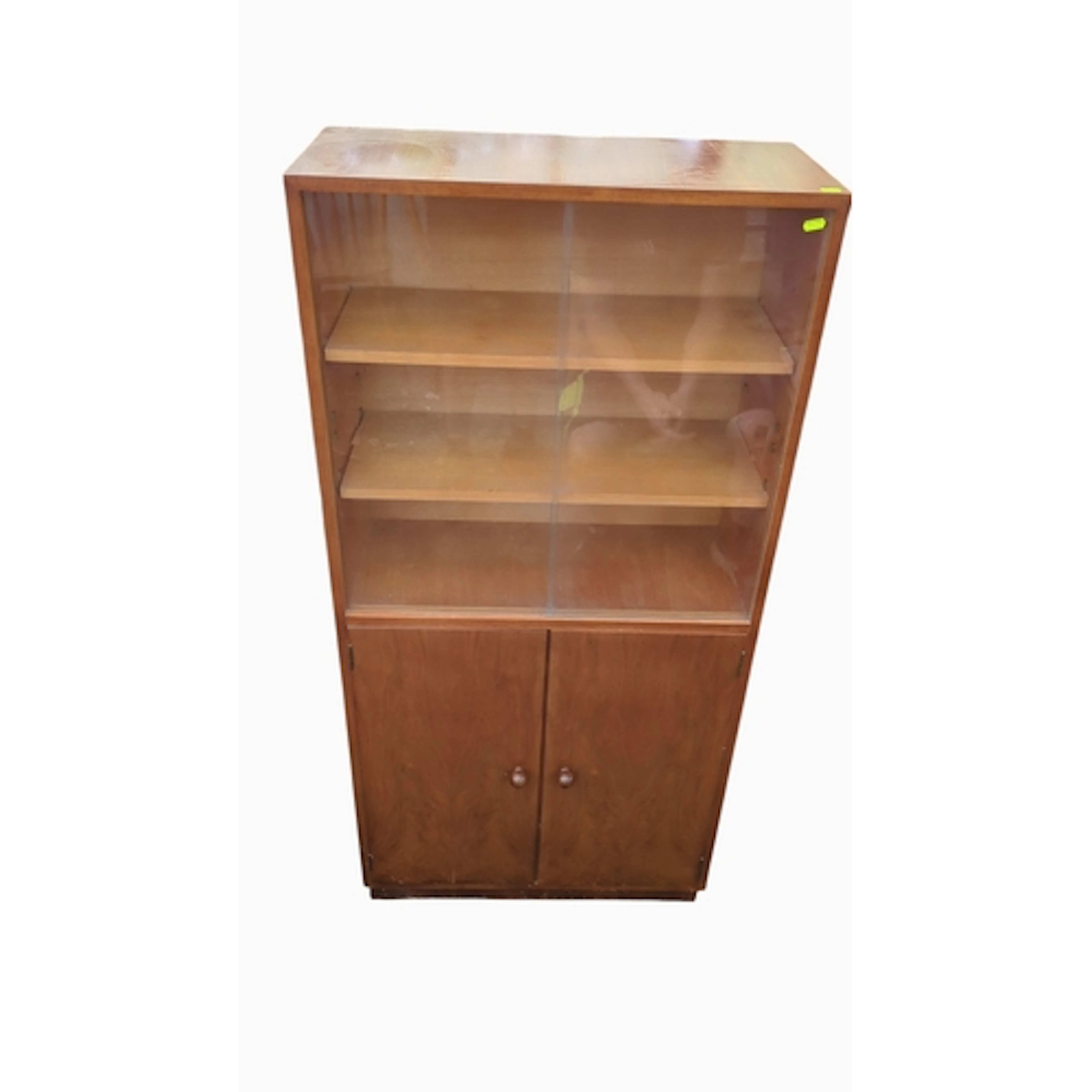 Meredew Furniture wood-veneered display cabinet, with slidin...