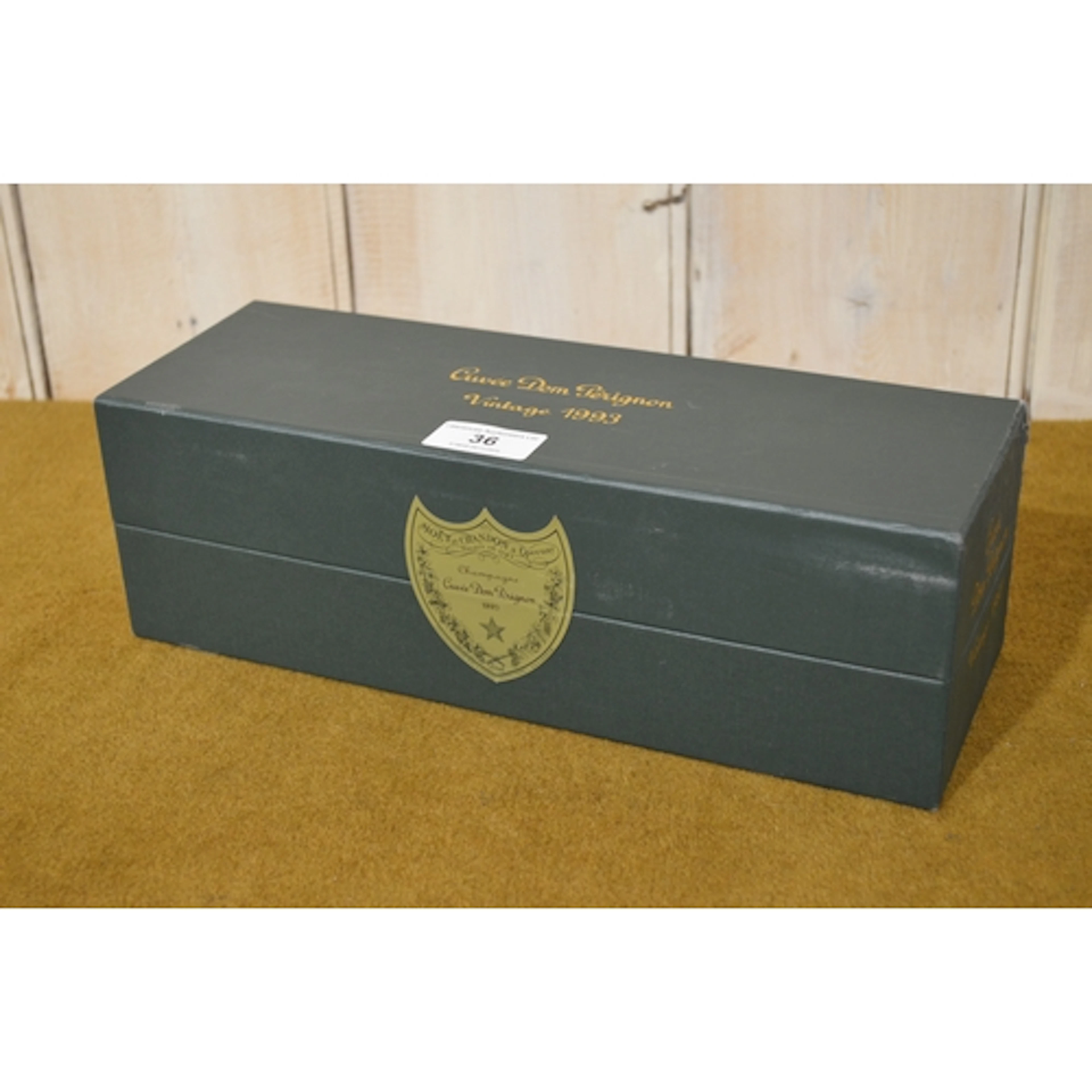 One bottle Dom Perignon 1993 Champagne in presentation box
