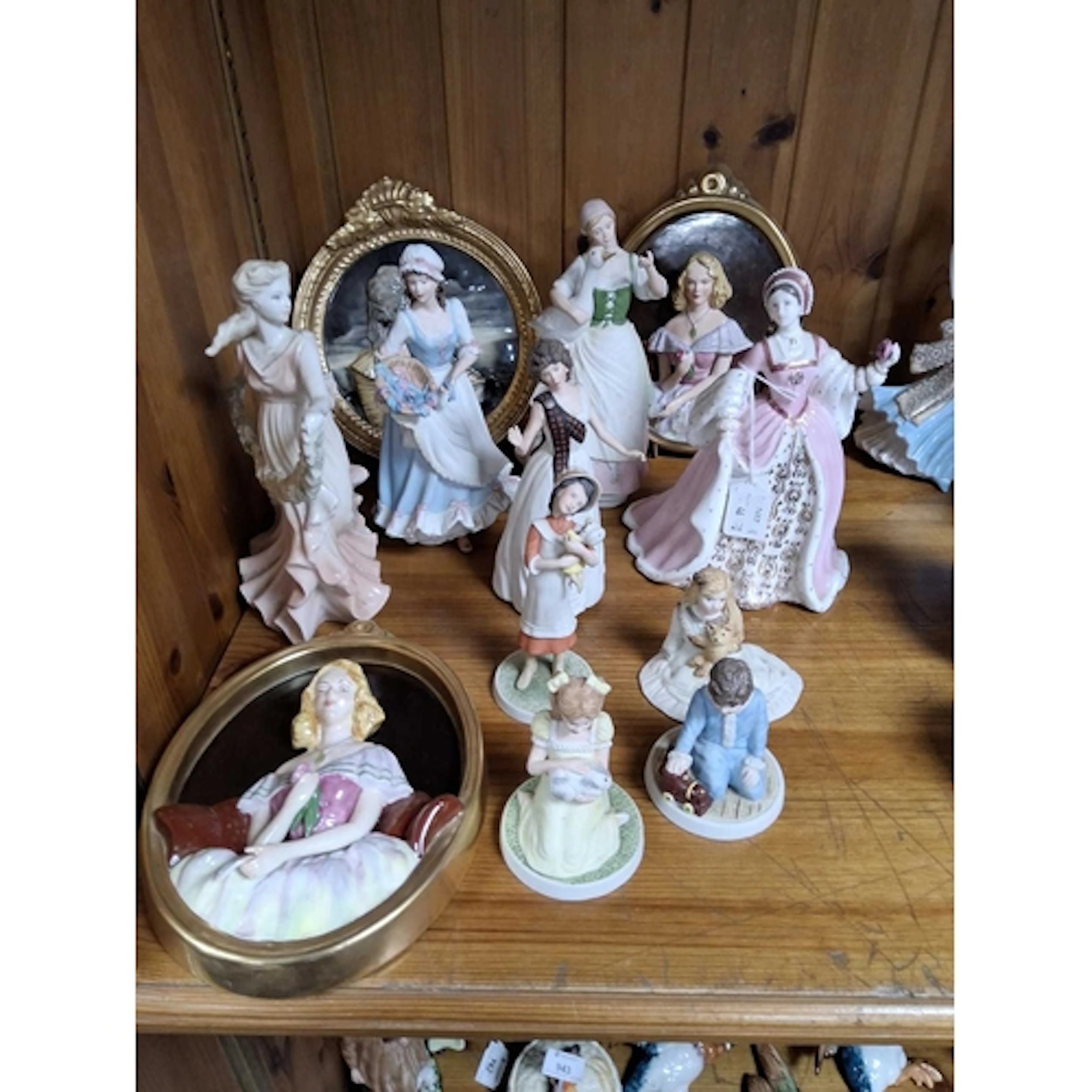 A SELECTION OF WEDGWOOD CERAMICS to include four bisque figu...