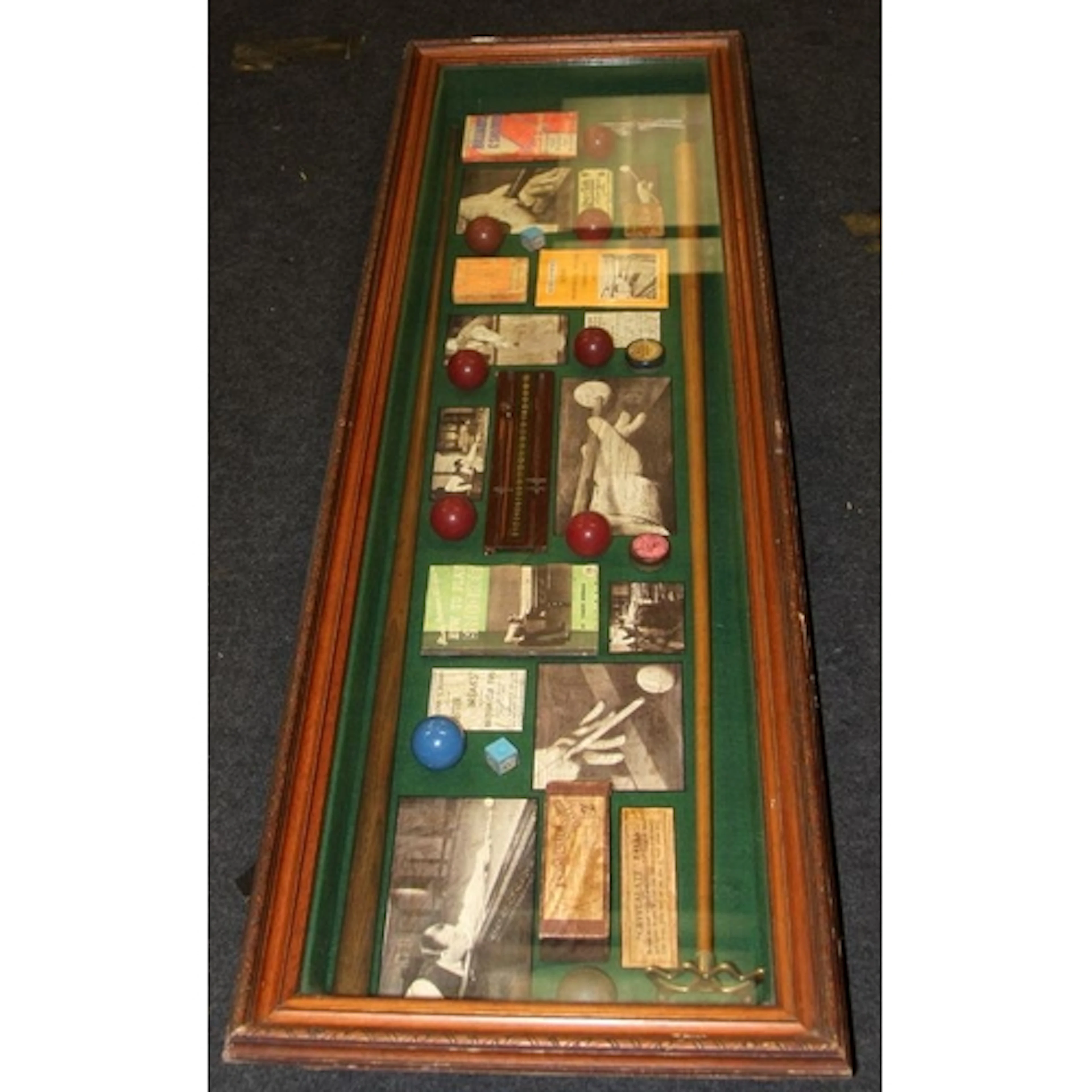 Very large vintage Snooker diorama featuring a full length c...