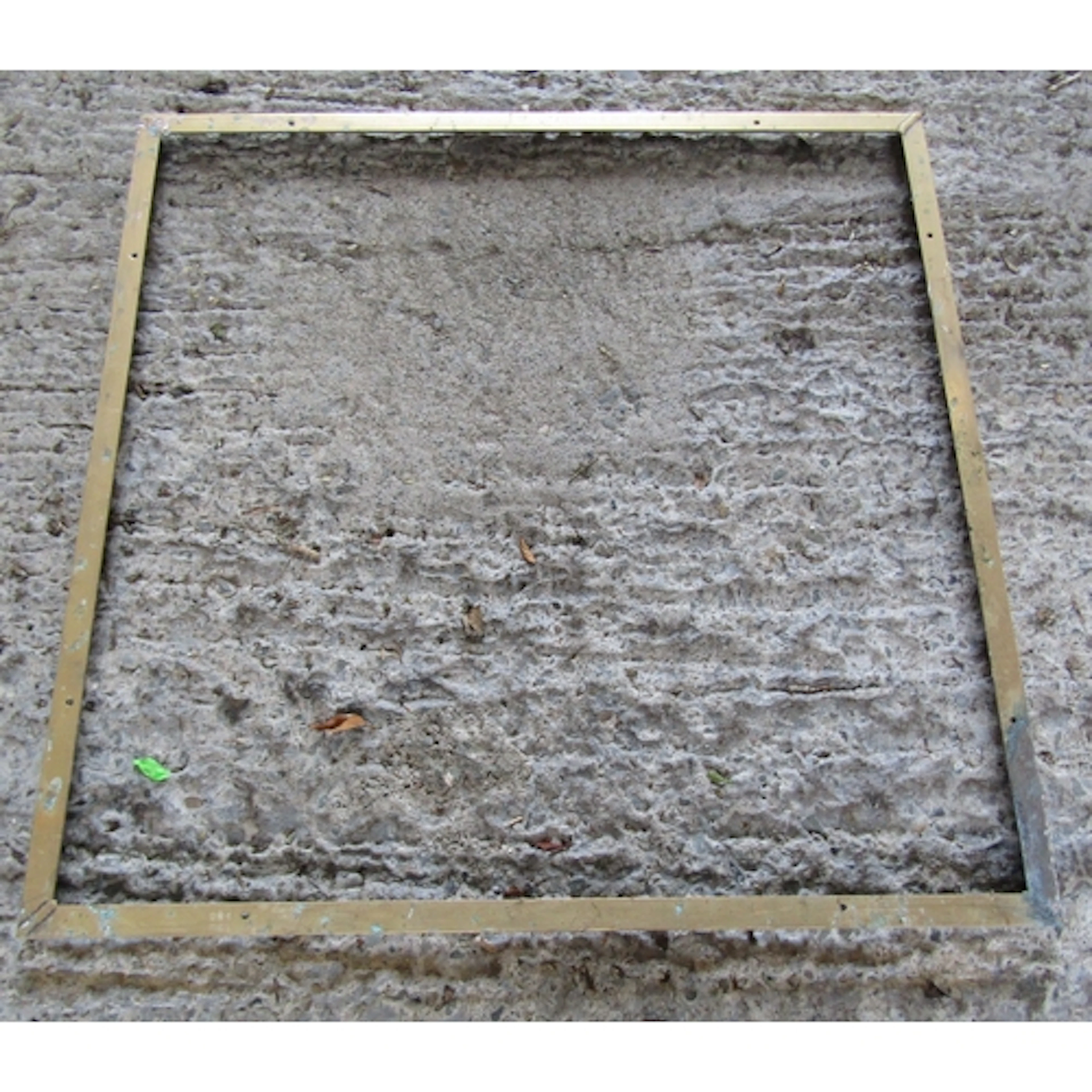 Vintage Brass Frame Floor Mat Surround Square Form Approxima...