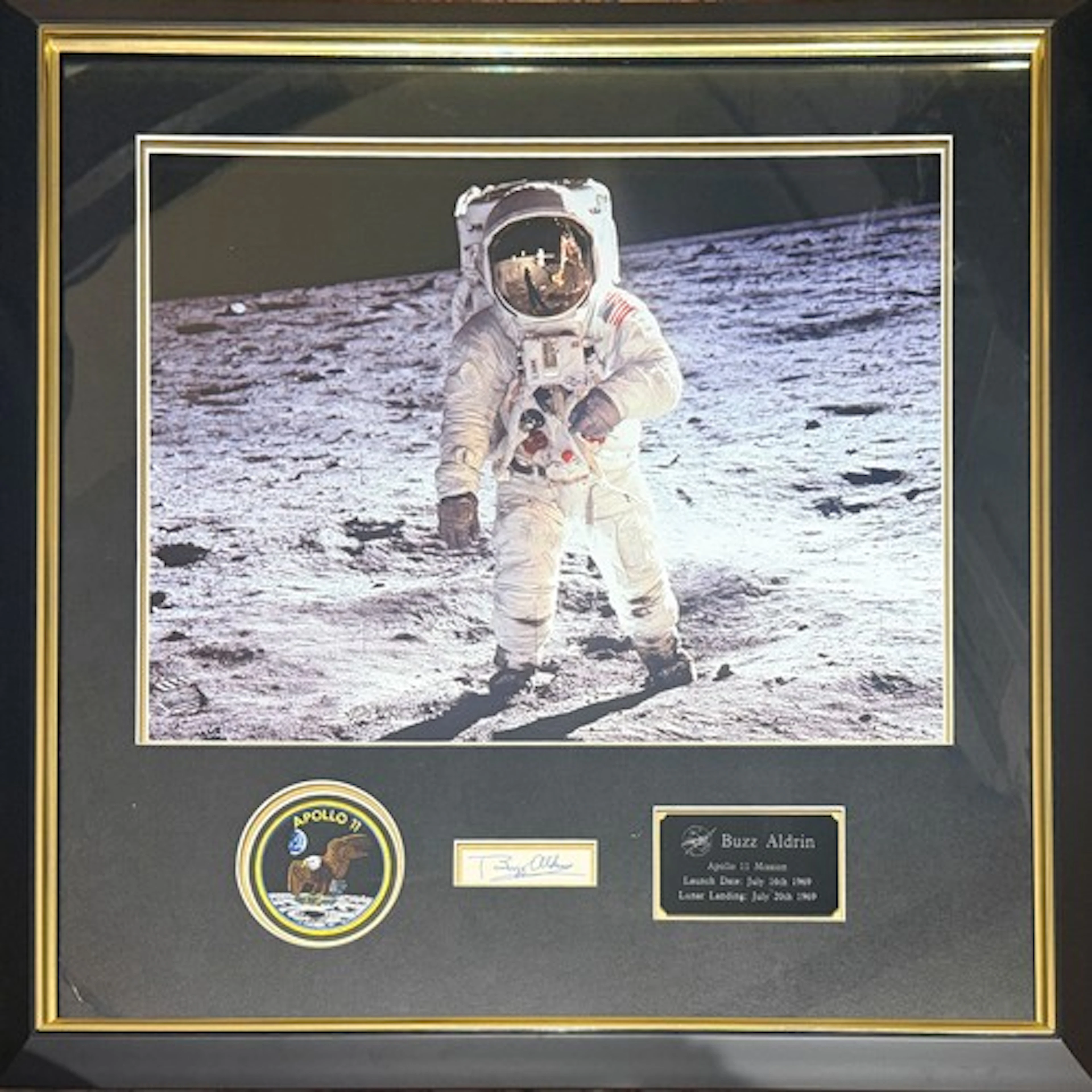 Of Space Race Interest. A large framed photographic print, o...