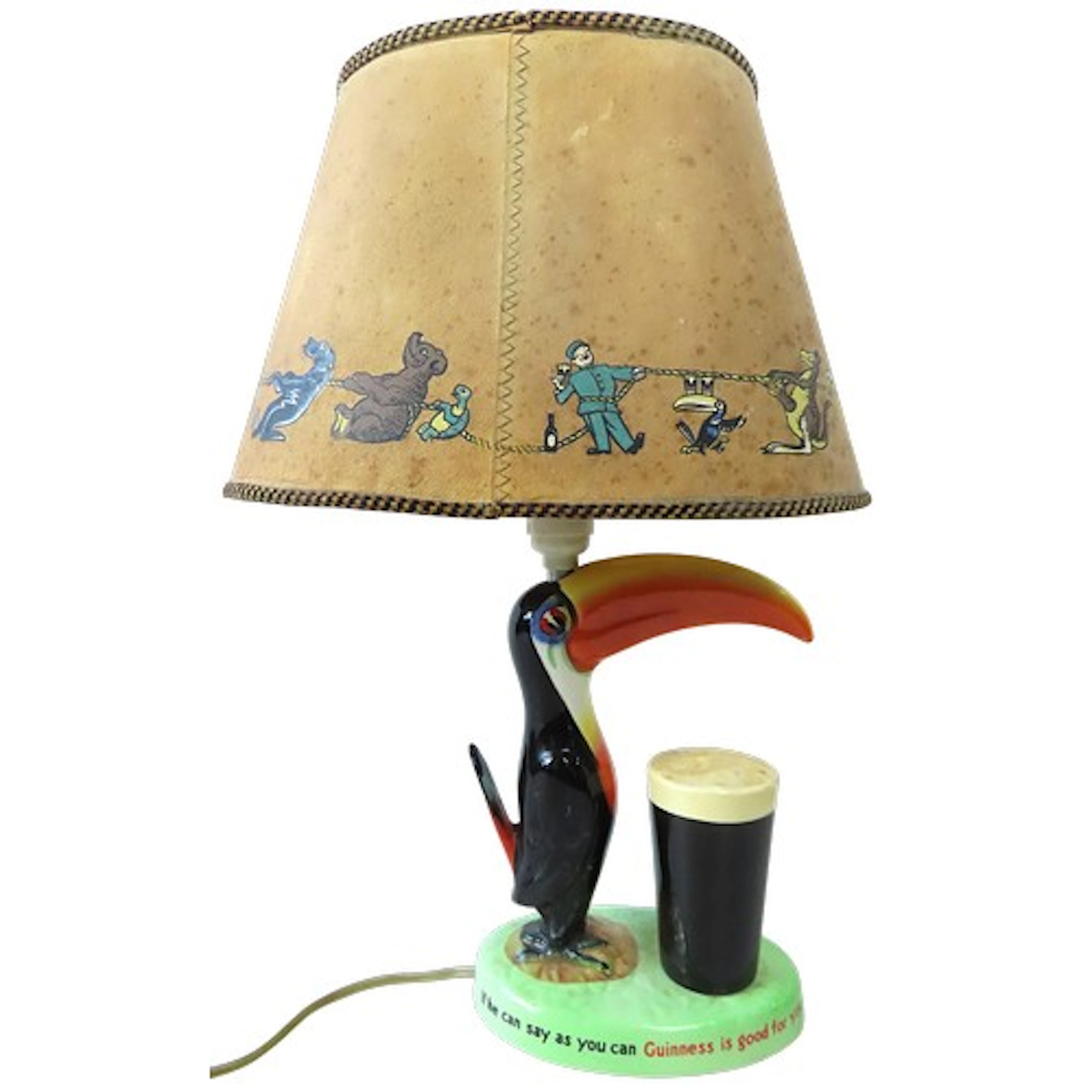 A VINTAGE CARLTON WARE GUINNESS ADVERTISING TABLE LAMP model...