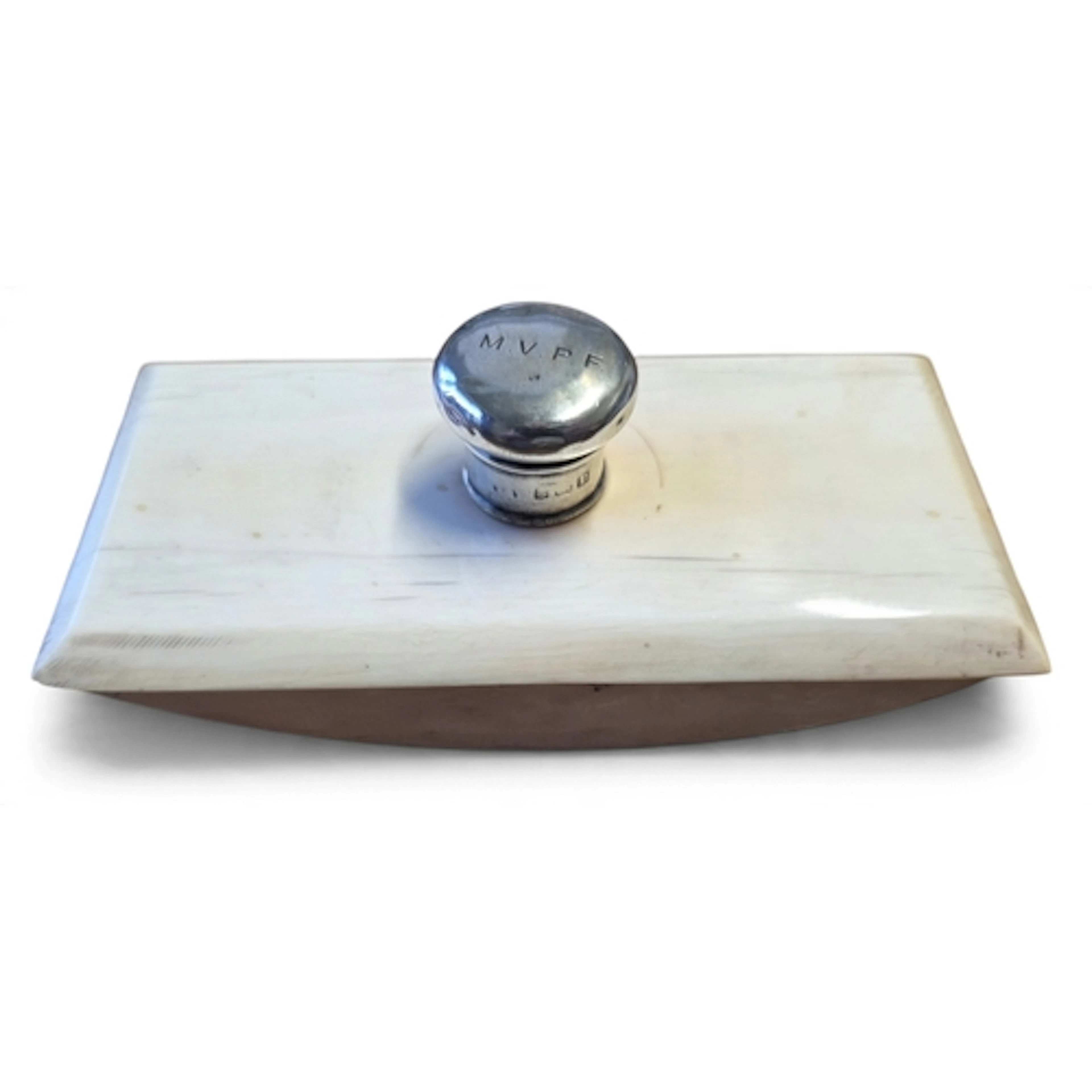 A very smart George IV Silver topped ink Blotter, Birmingham...