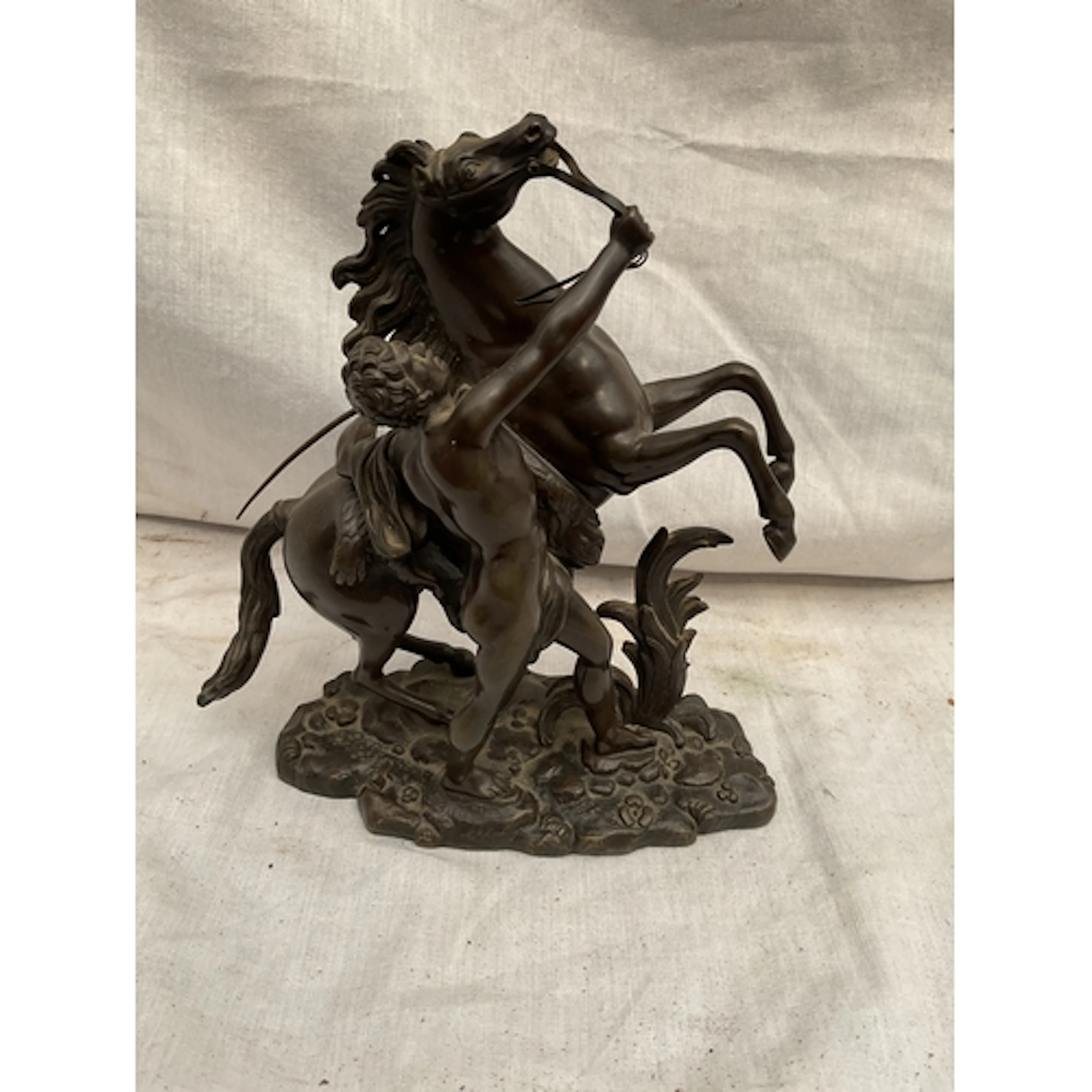 Bronze small Marly horse. H20 cm