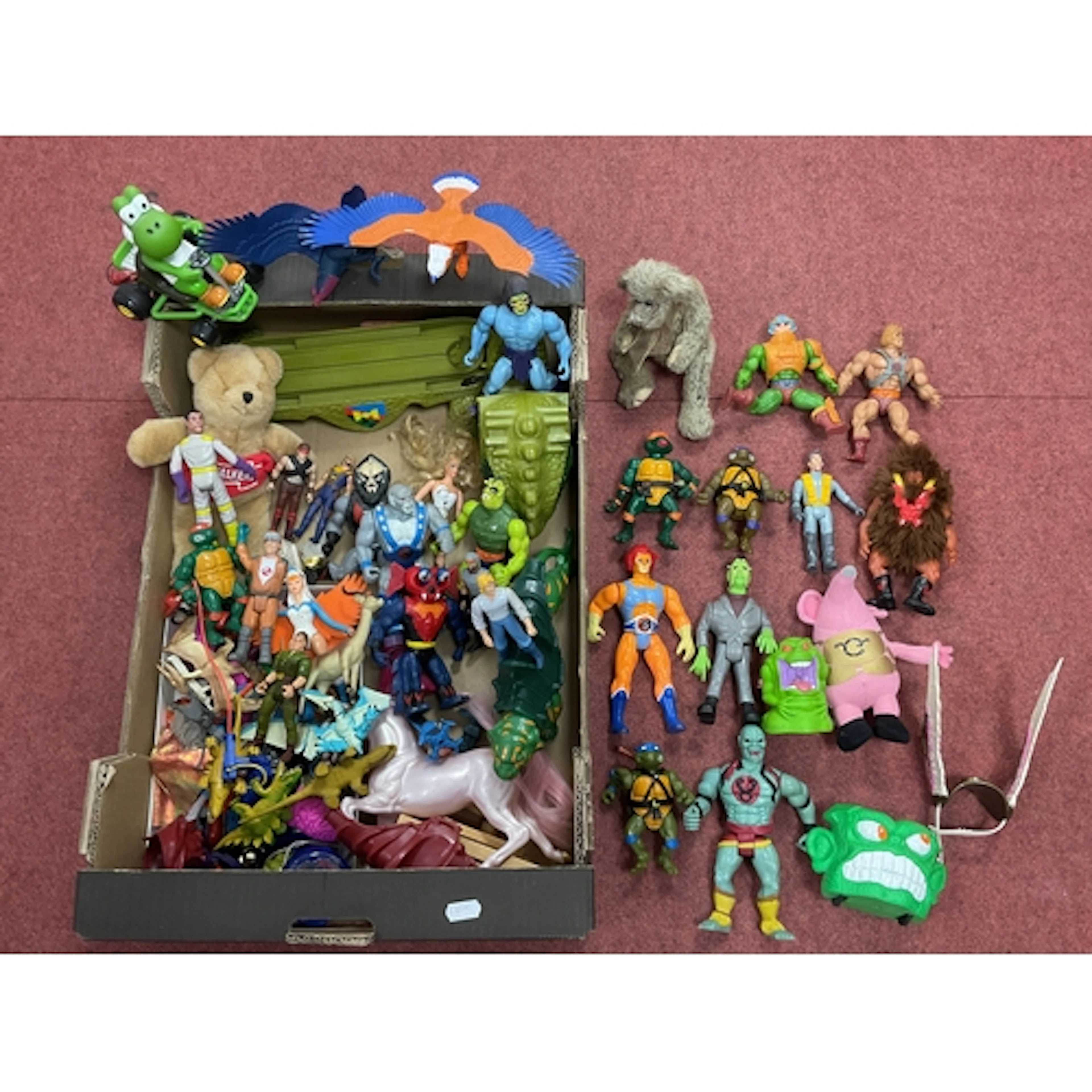 A Collection of circa 1980's and Later Action Figures and So...