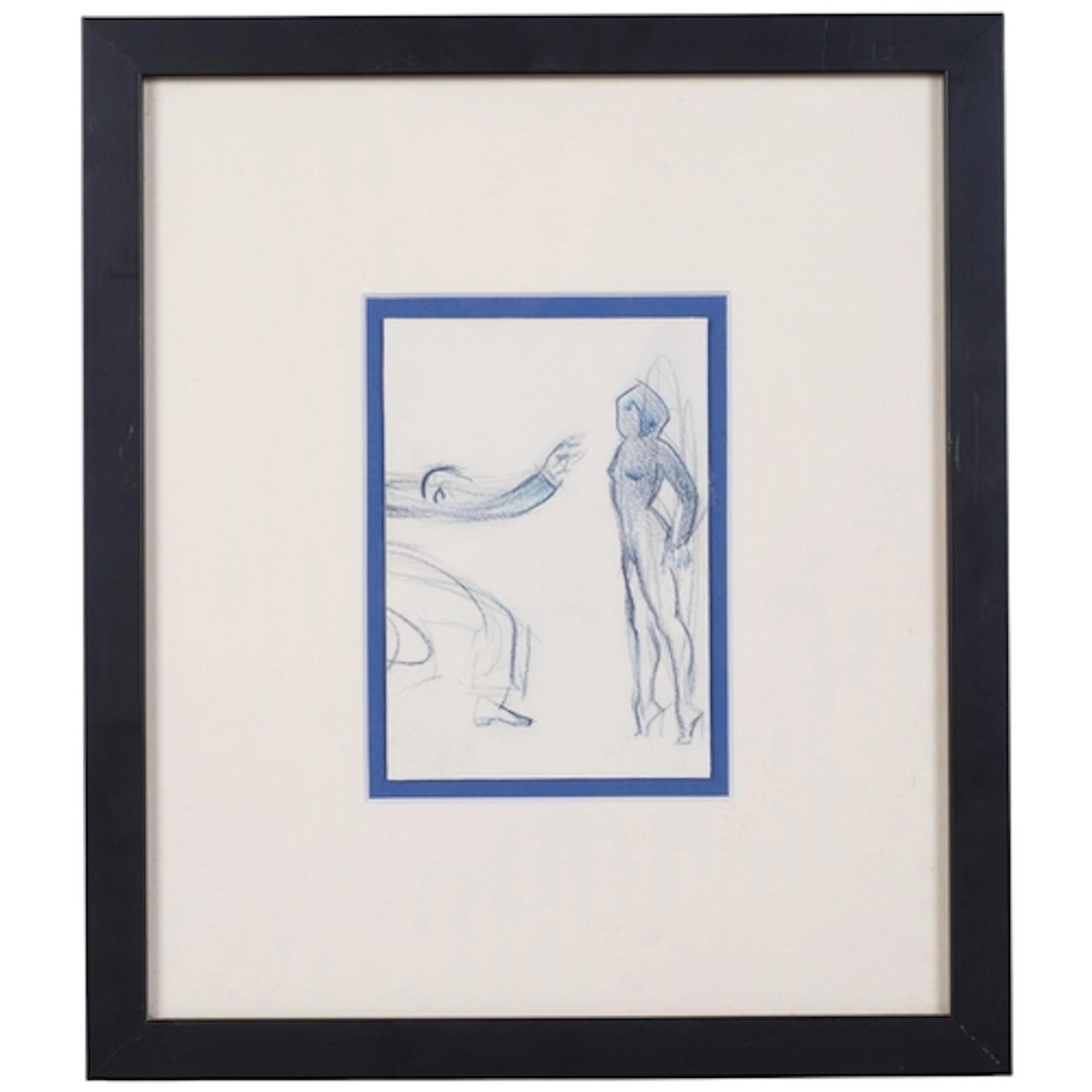 Allen Jones (born 1937), moving figures, coloured pencil, sh...