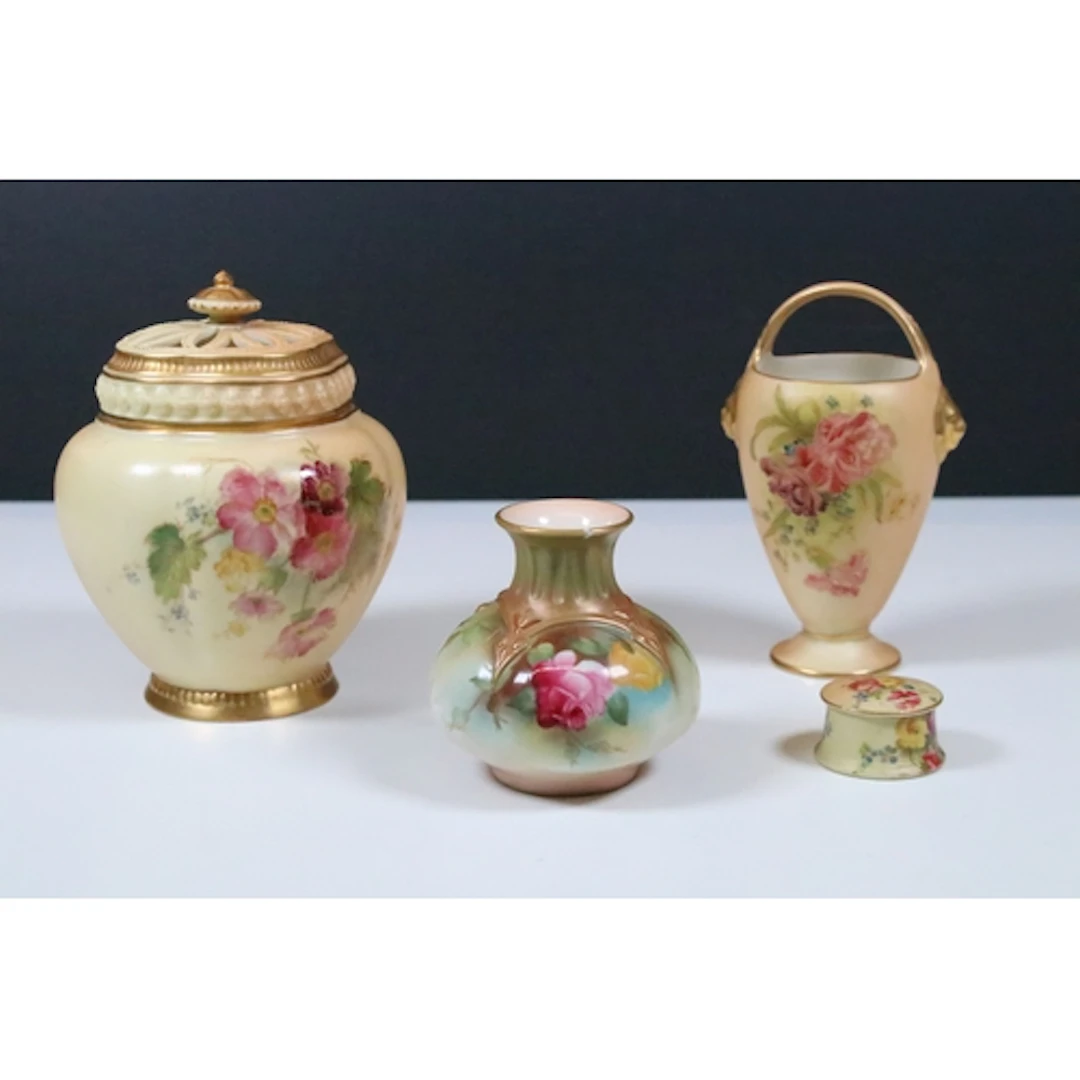 Group of Royal Worcester blush ivory pattern wares, to compr...