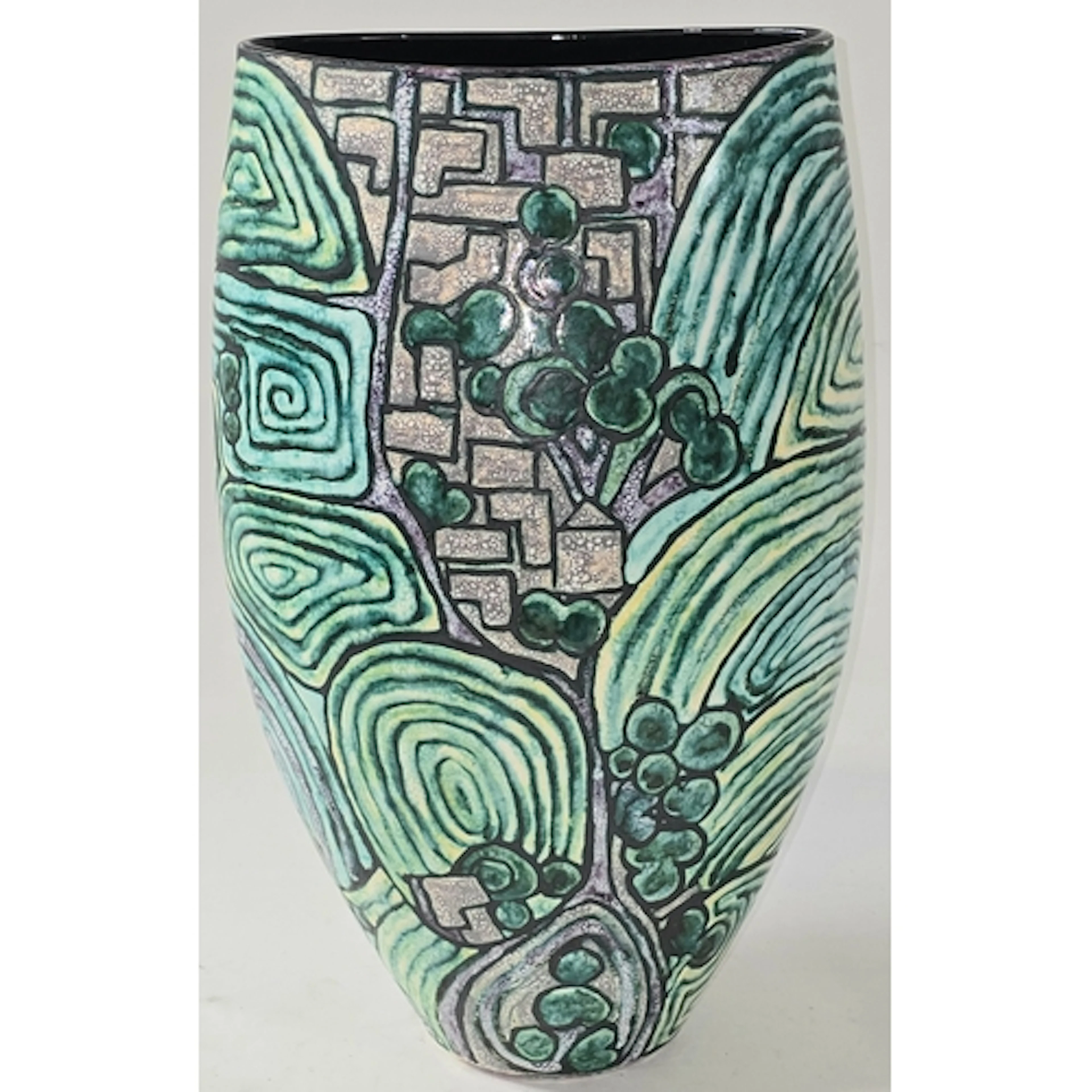 Poole Pottery interest hand thrown Tony Morris home studio v...