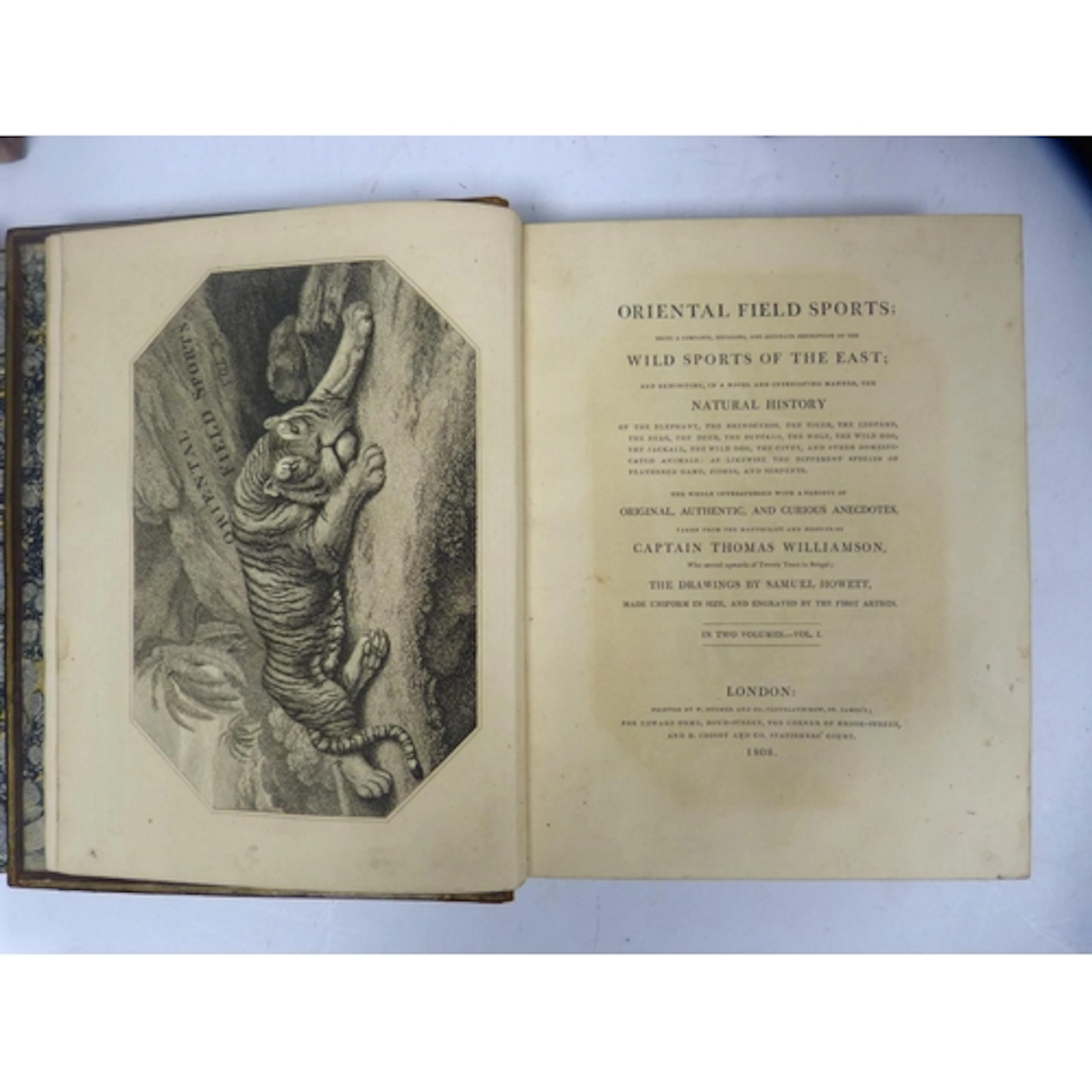 WILLIAMSON CAPTAIN THOMAS. Oriental Field Sports: Being a C...