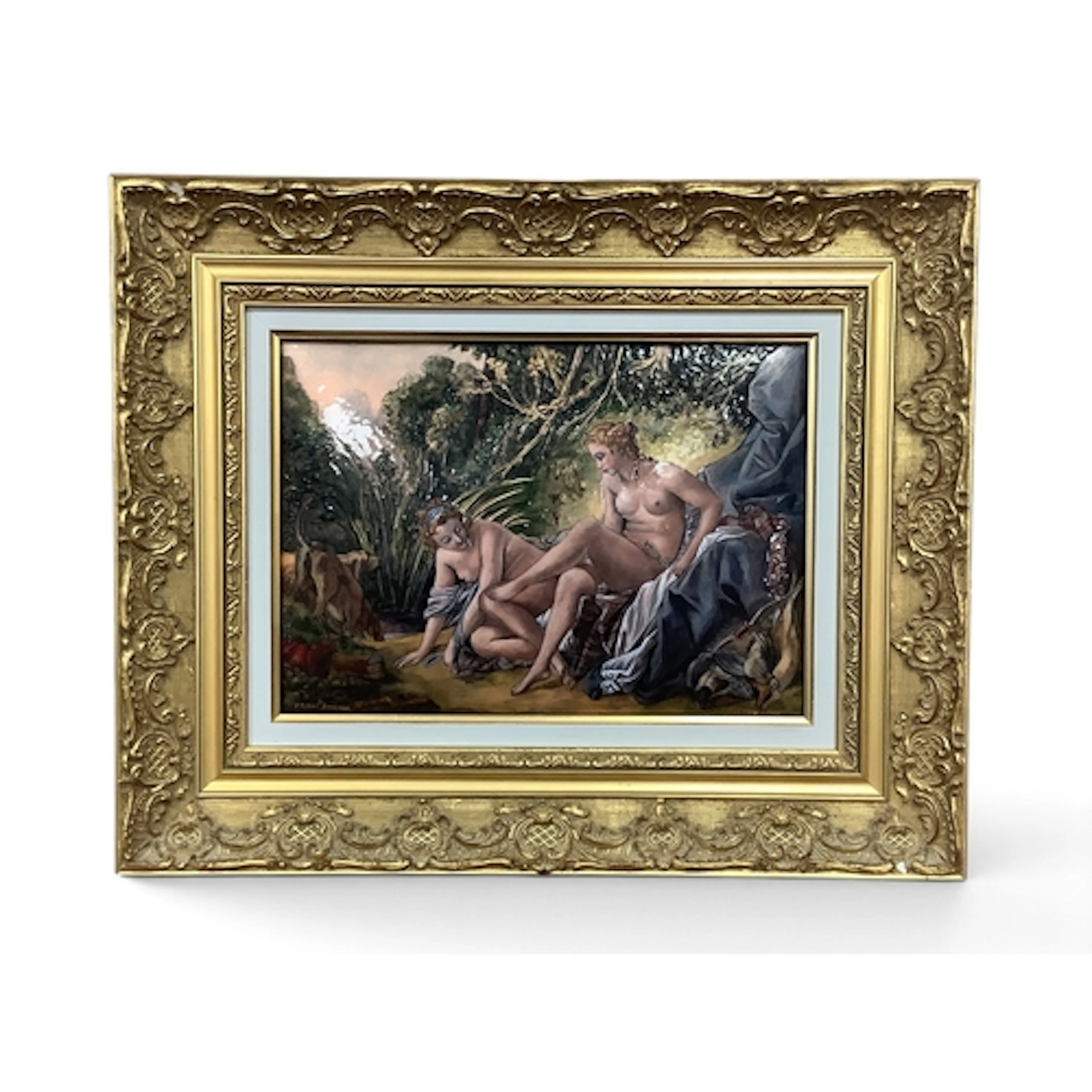 Pierre-Henri Bonnet After Boucher A Limoges Enamel Plaque de...