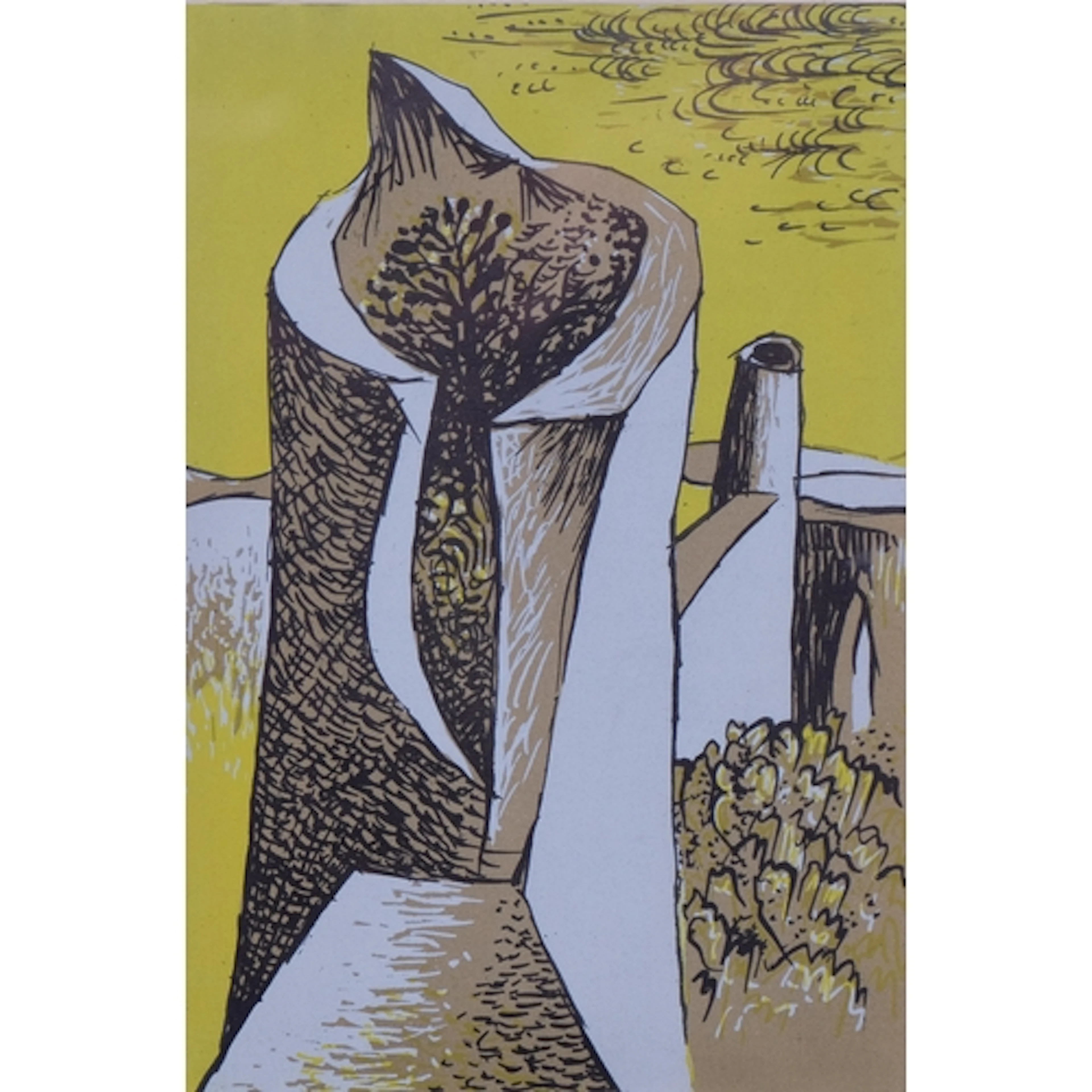 John Craxton (1922-2009), original lithograph on paper, Yell...