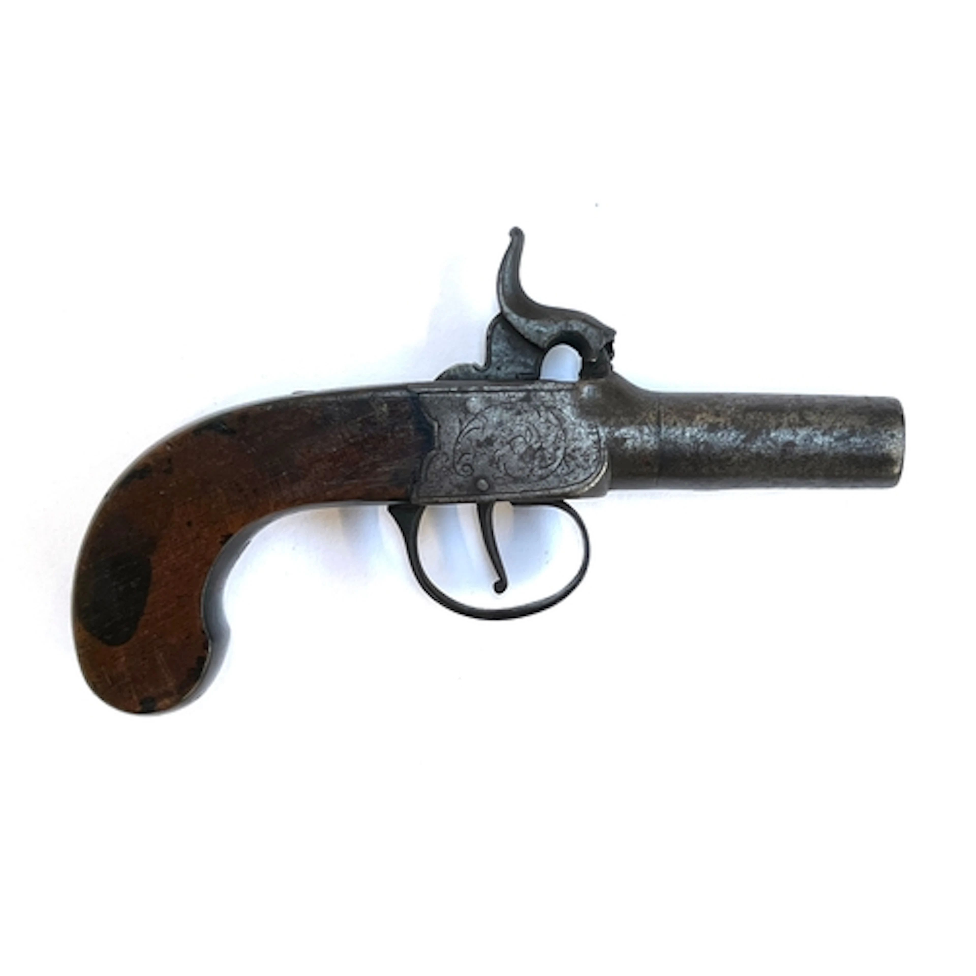 A 19th century percussion picket pistol by I & G Giles, Bris...