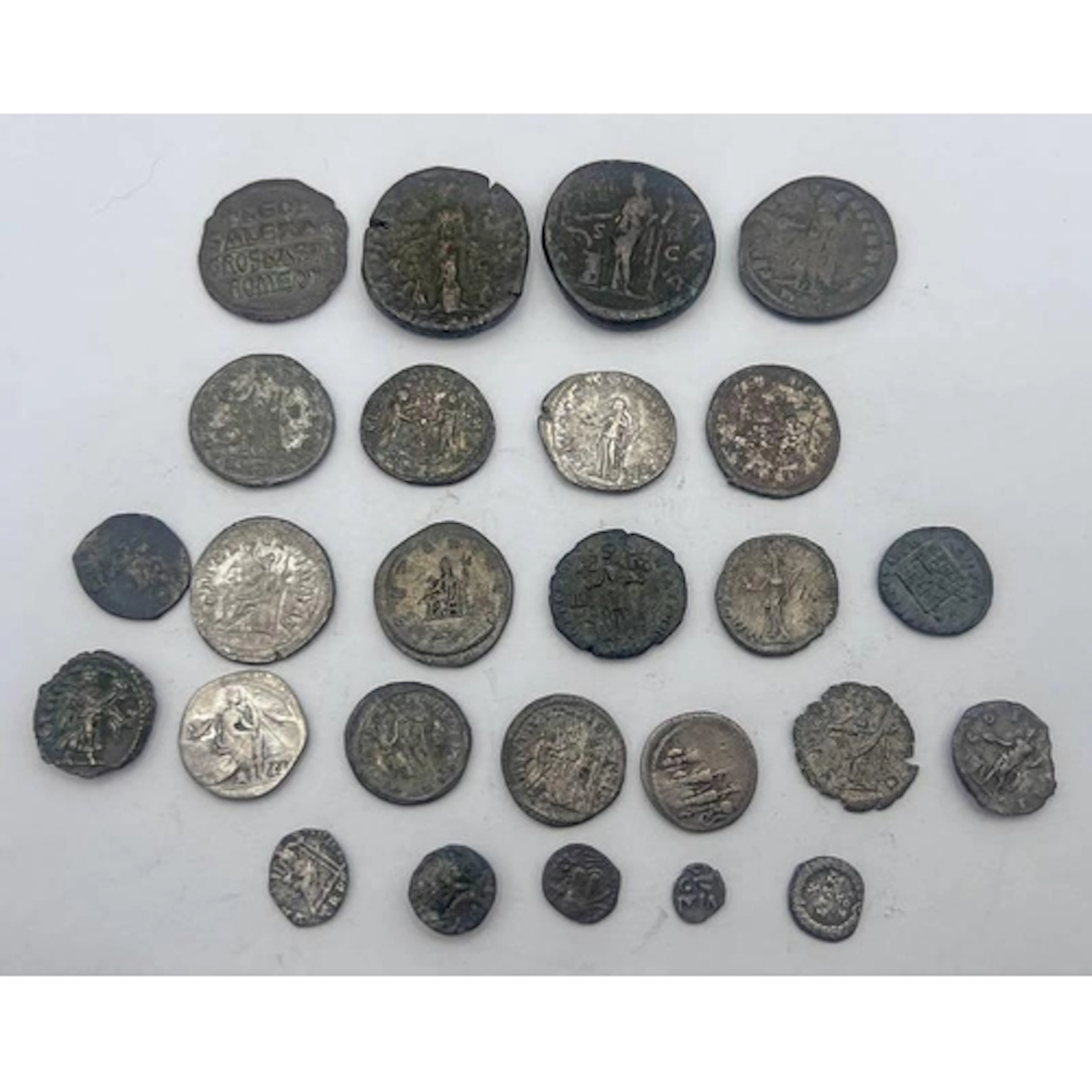 GOOD SELECTION OF MIXED ROMAN & OTHER ANCIENT COINS TO INCLU...