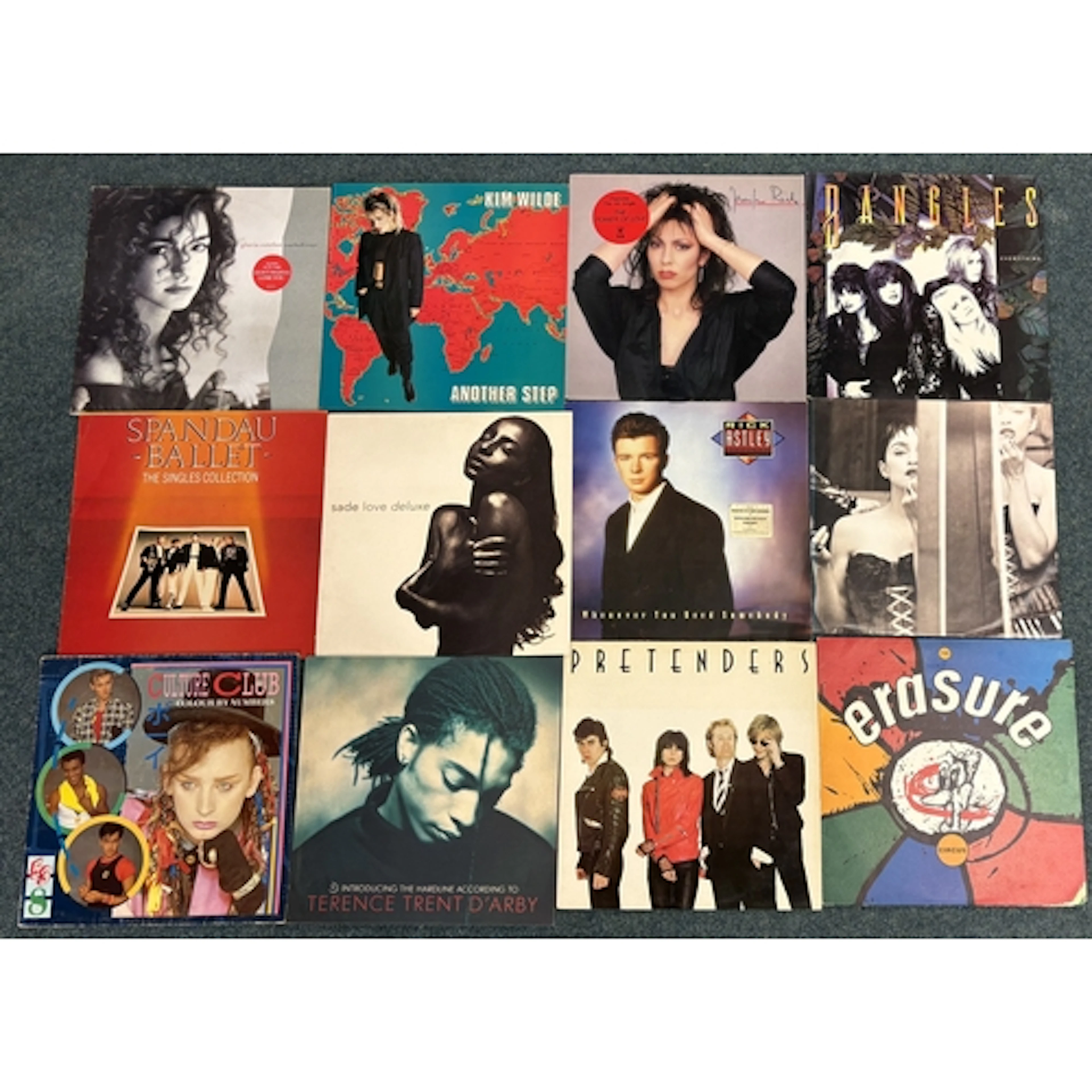 12 x LP vinyl records - To include 1980s New Wave, Synth Pop...
