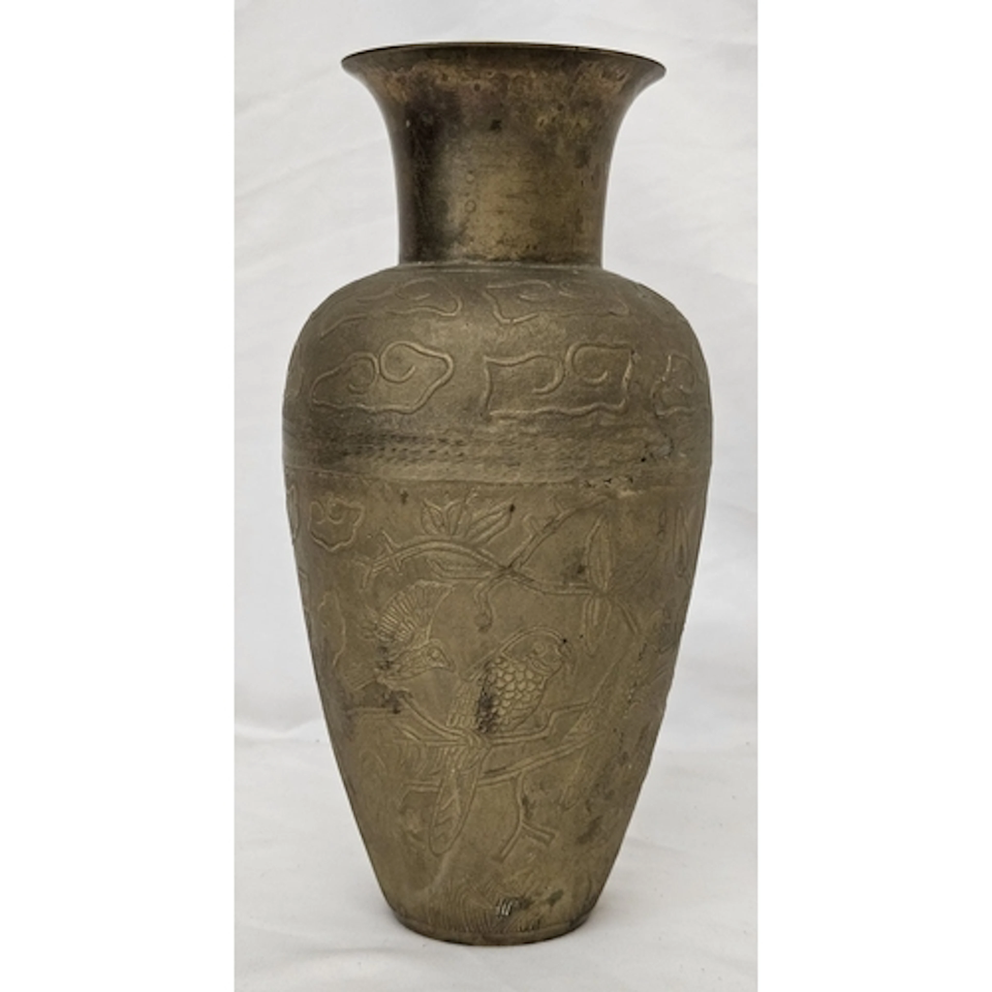 Japanese Style Brass/Bronze Vase circa C19th/C20th approx. 2...